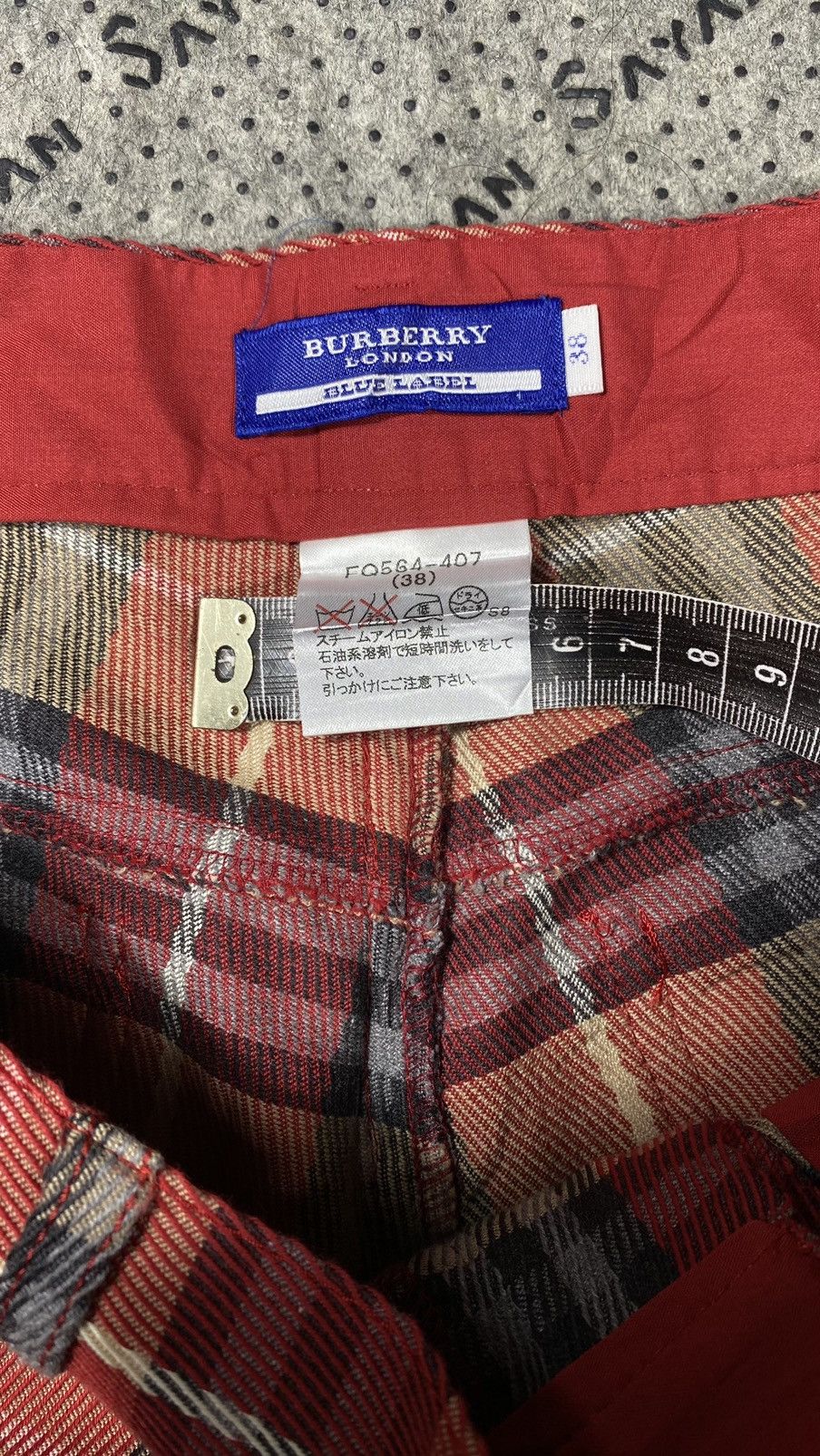 Burberry × Burberry Prorsum Burberry London Red Tartan Pant Size US 30 / EU 46 - 8 Thumbnail
