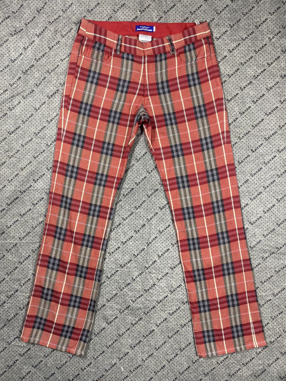 Burberry × Burberry Prorsum Burberry London Red Tartan Pant Size US 30 / EU 46 - 1 Thumbnail