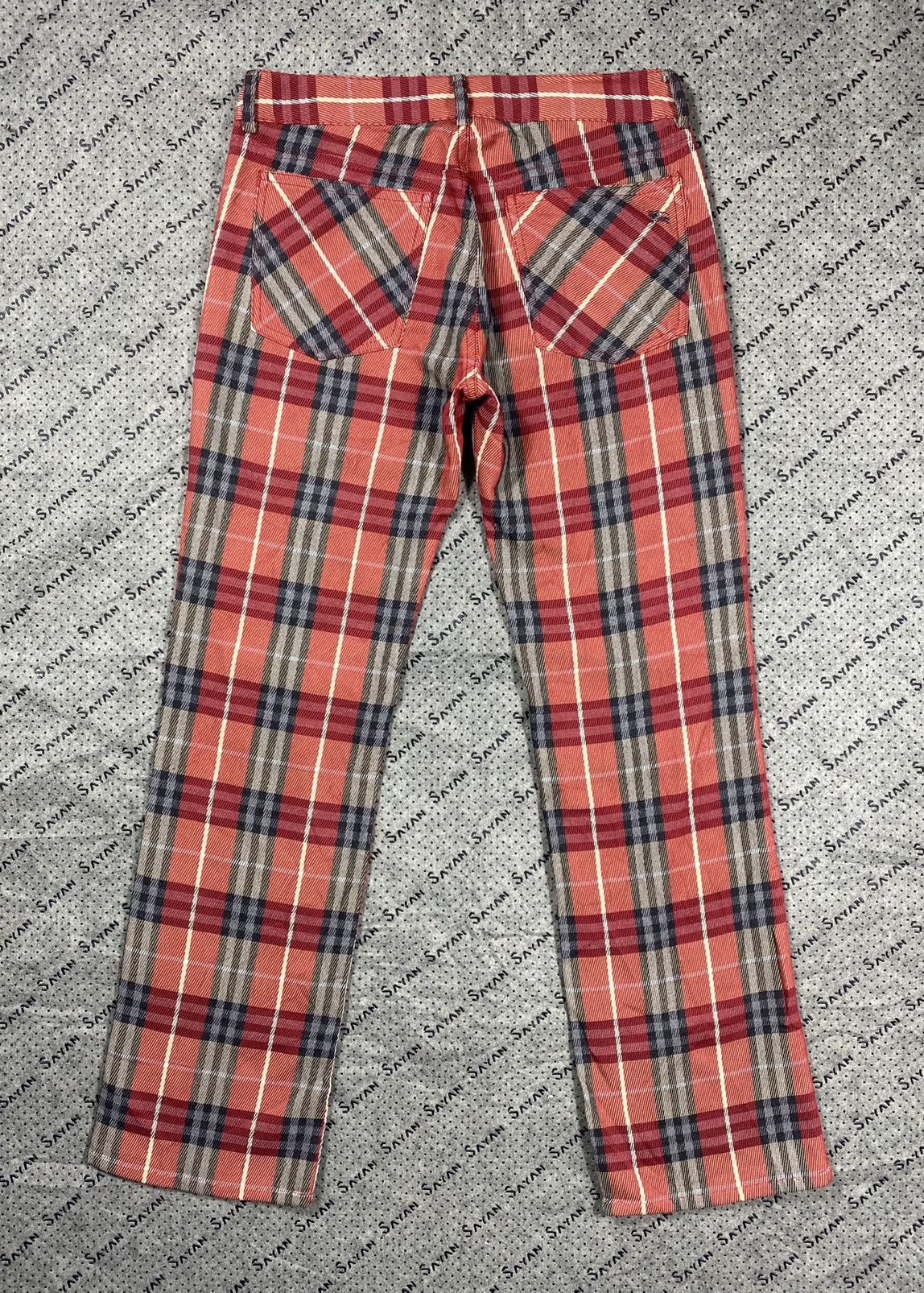 Burberry × Burberry Prorsum Burberry London Red Tartan Pant Size US 30 / EU 46 - 2 Thumbnail