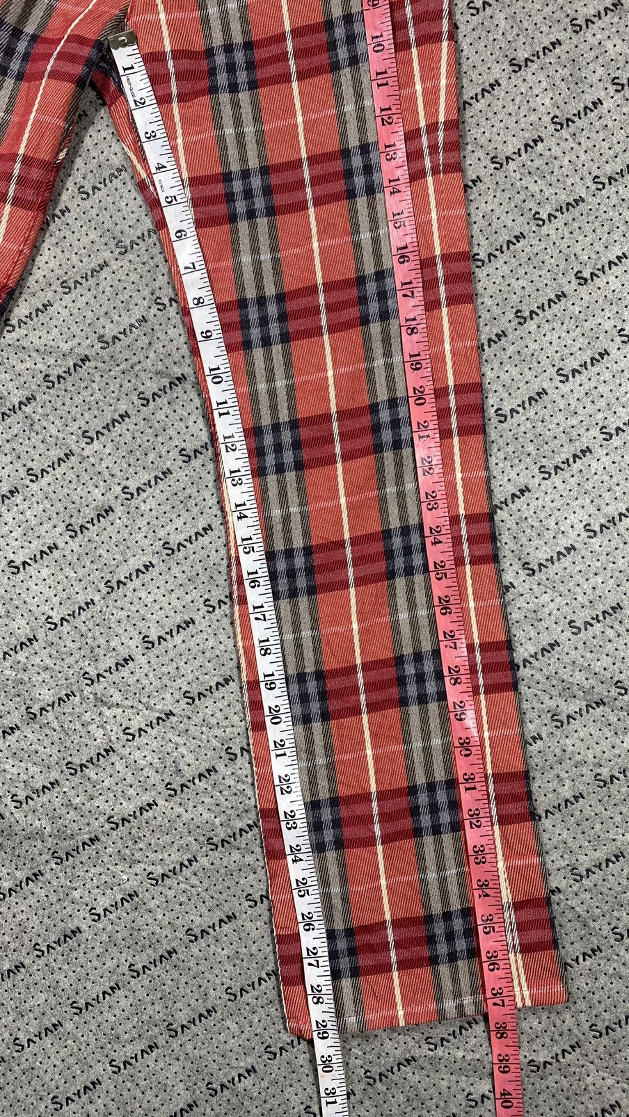 Burberry × Burberry Prorsum Burberry London Red Tartan Pant Size US 30 / EU 46 - 7 Thumbnail