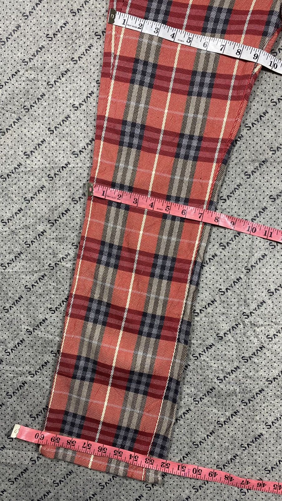 Burberry × Burberry Prorsum Burberry London Red Tartan Pant Size US 30 / EU 46 - 6 Thumbnail