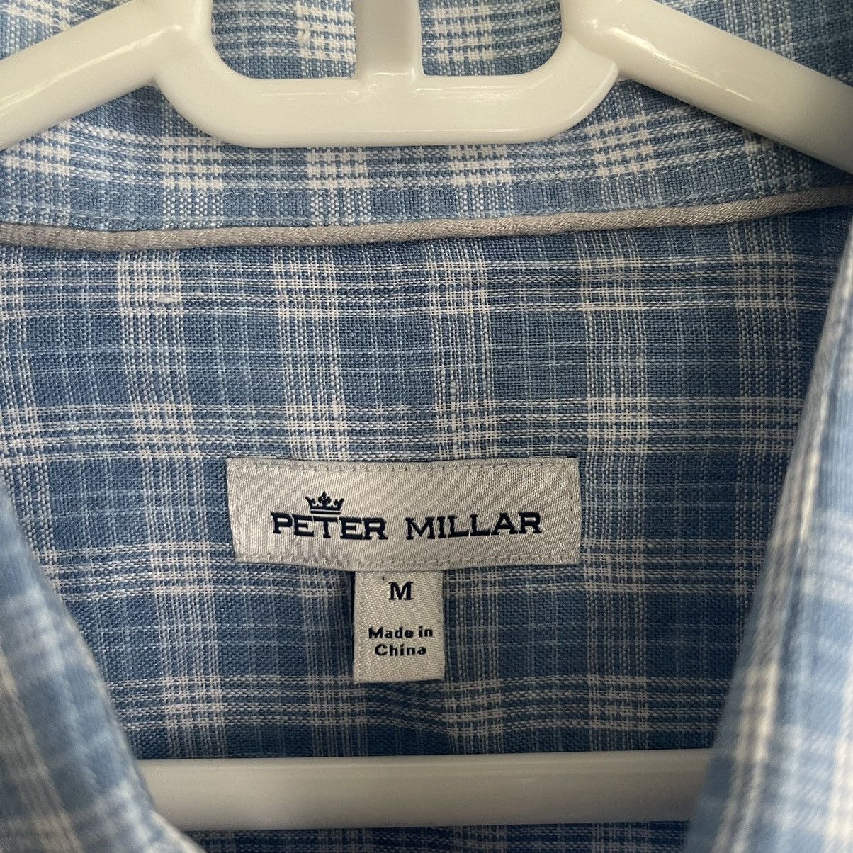 $175 Peter Millar 100% Linen Button Down Long Sleeve Shirt