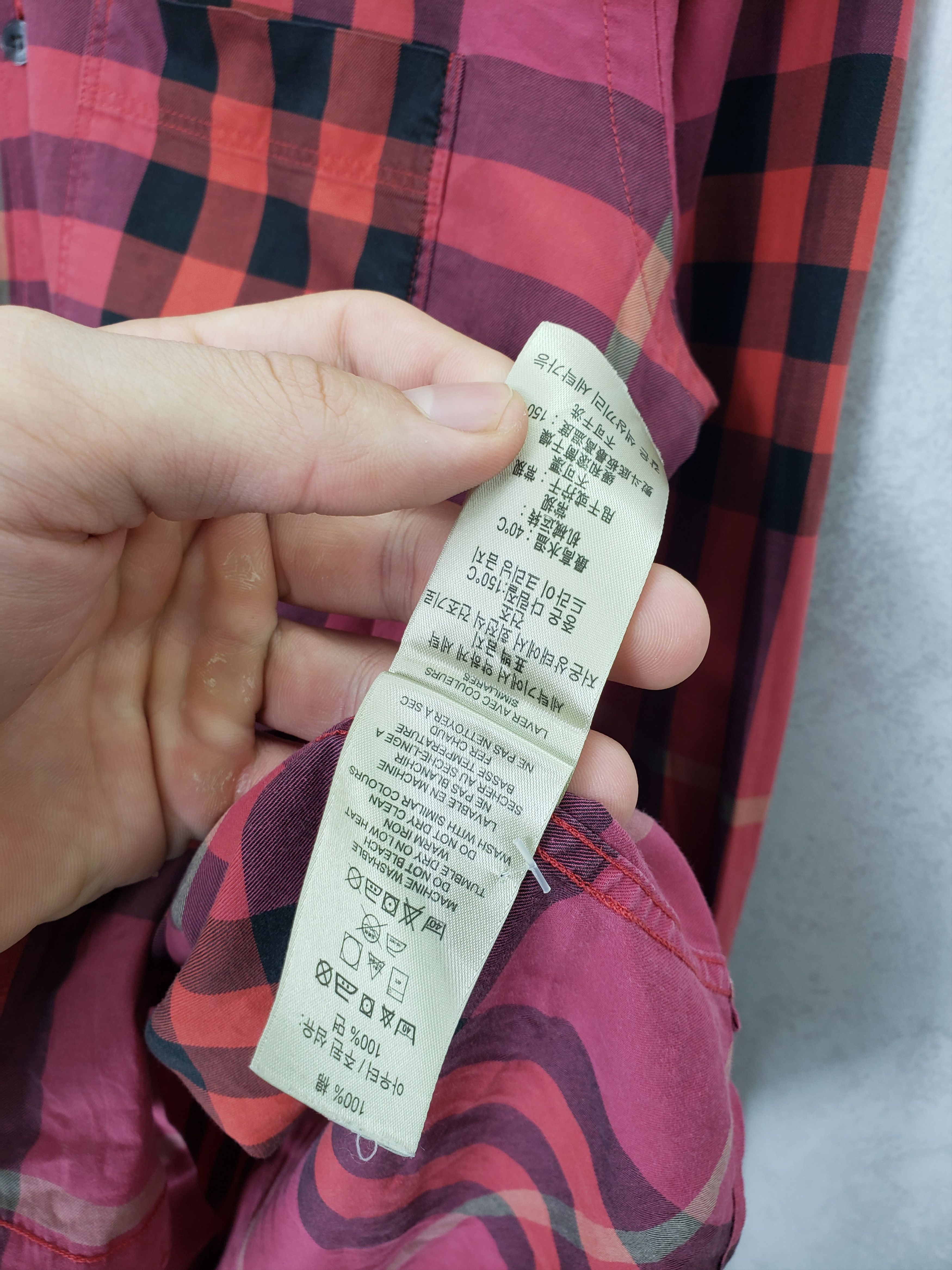 Burberry Burberry brit red nova check shirt Size US M / EU 48-50 / 2 - 10 Thumbnail