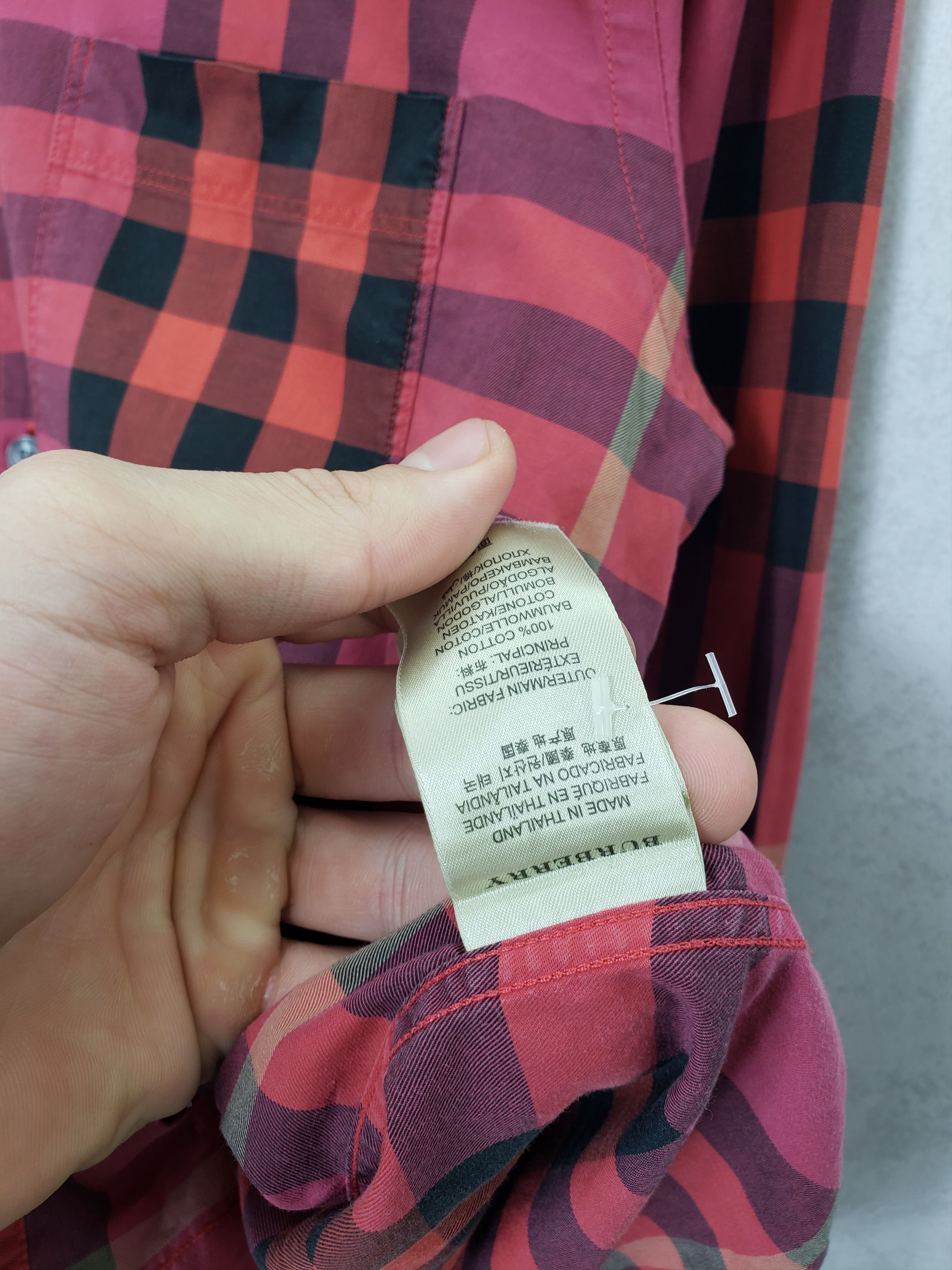 Burberry Burberry brit red nova check shirt Size US M / EU 48-50 / 2 - 9 Thumbnail