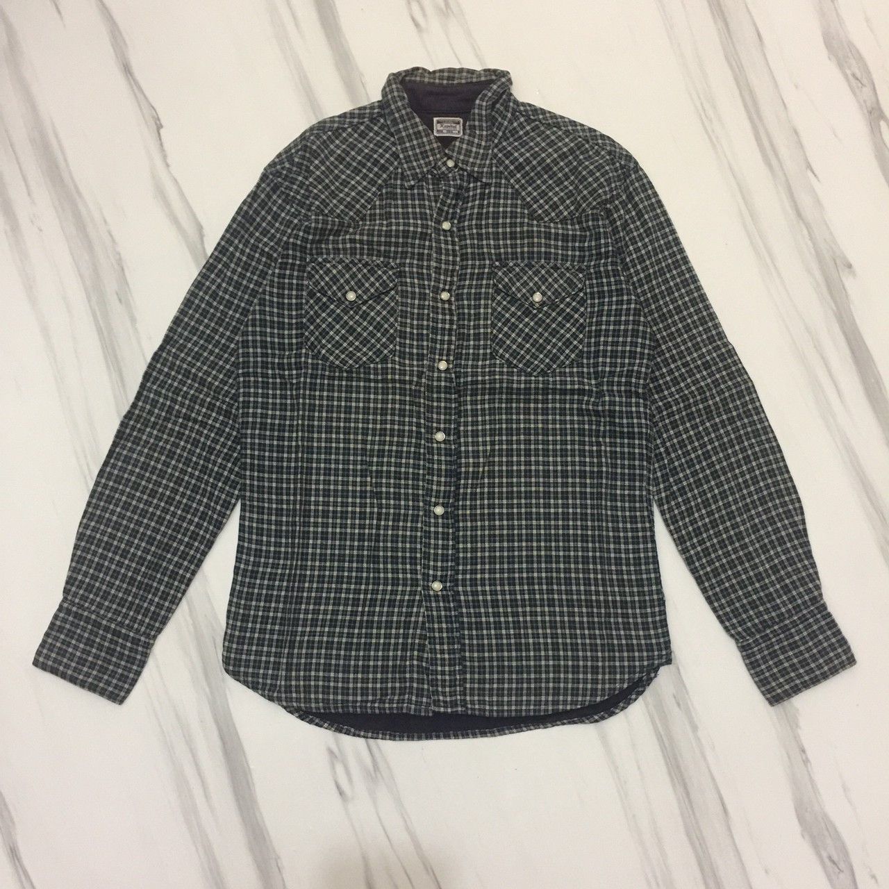 image of Kapital Flannel Shirt in Plaid, Men's (Size Medium)