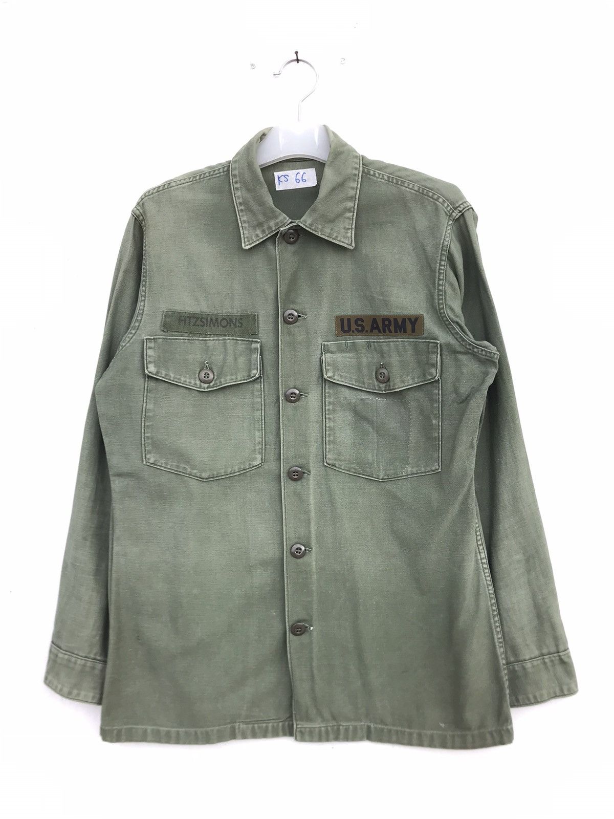 image of Archival Clothing x US Air Force Vintage Us Army Shirt in Green, Men's (Size Medium)