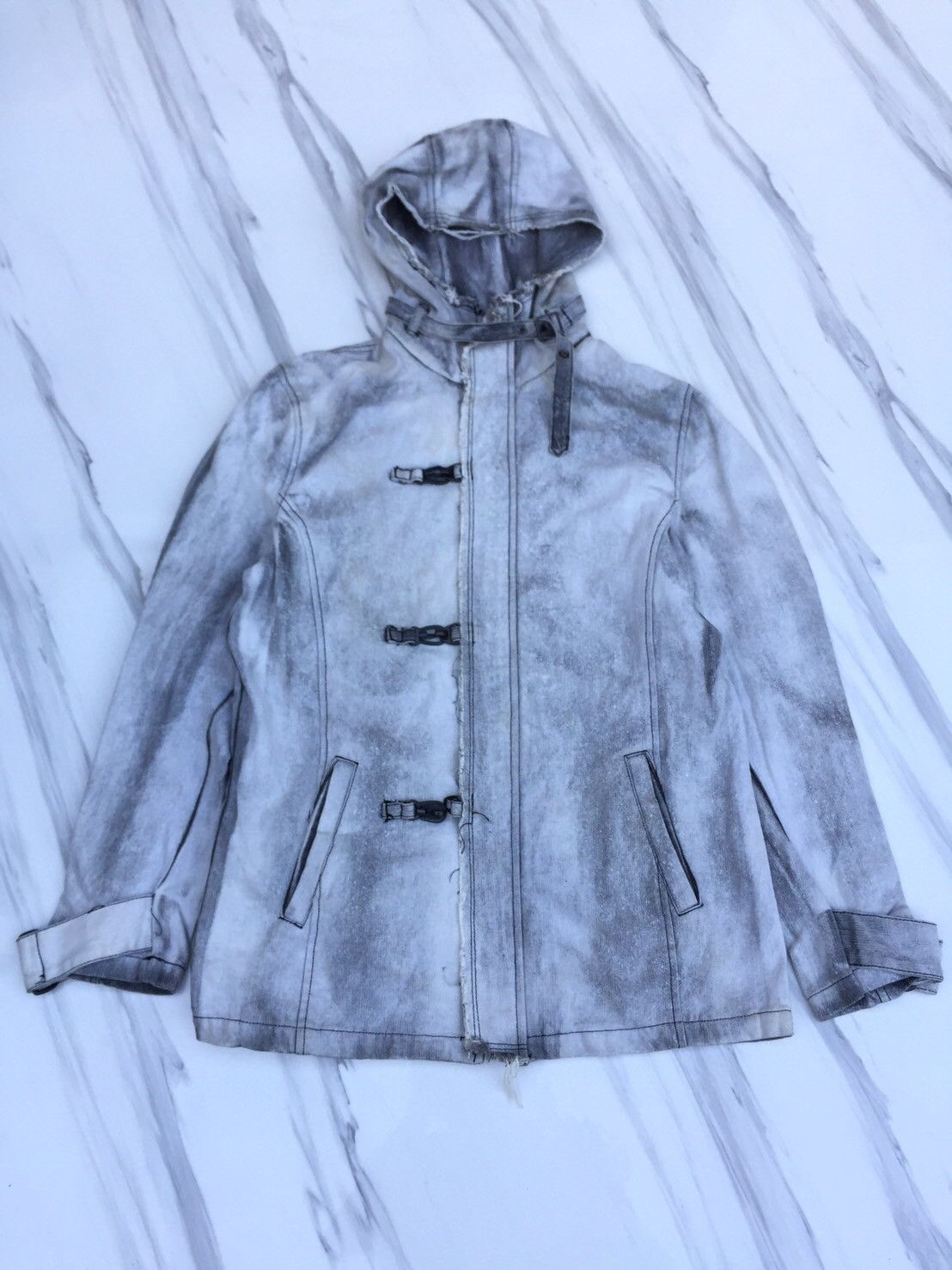 image of Post Overalls Stone Washed Parka in Faded, Men's (Size Medium)