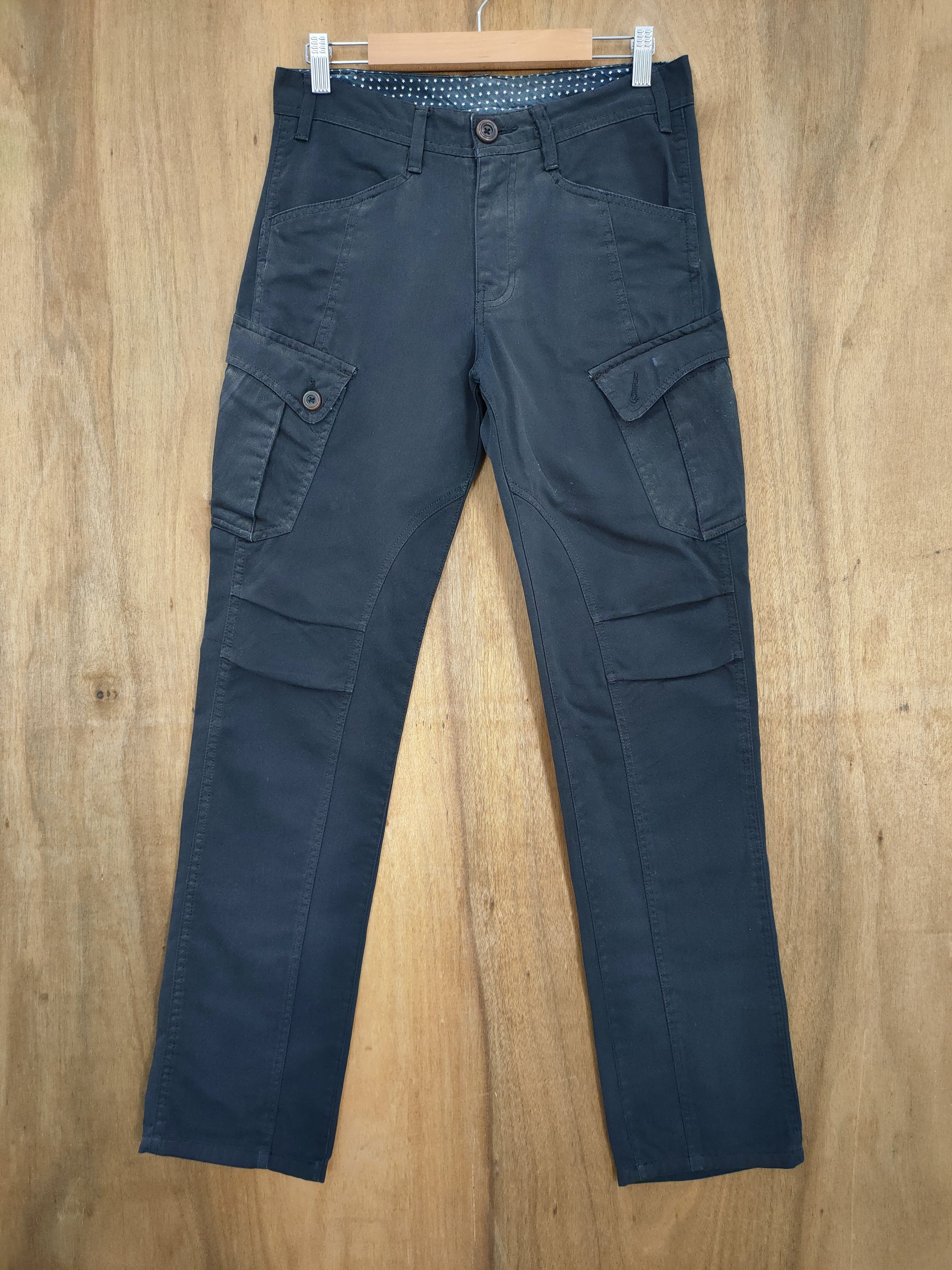 Japanese Brand VINTAGE JAPANESE DOUBLE KNEE STYLE CARGO PANTS Size US 30 / EU 46 - 1 Thumbnail