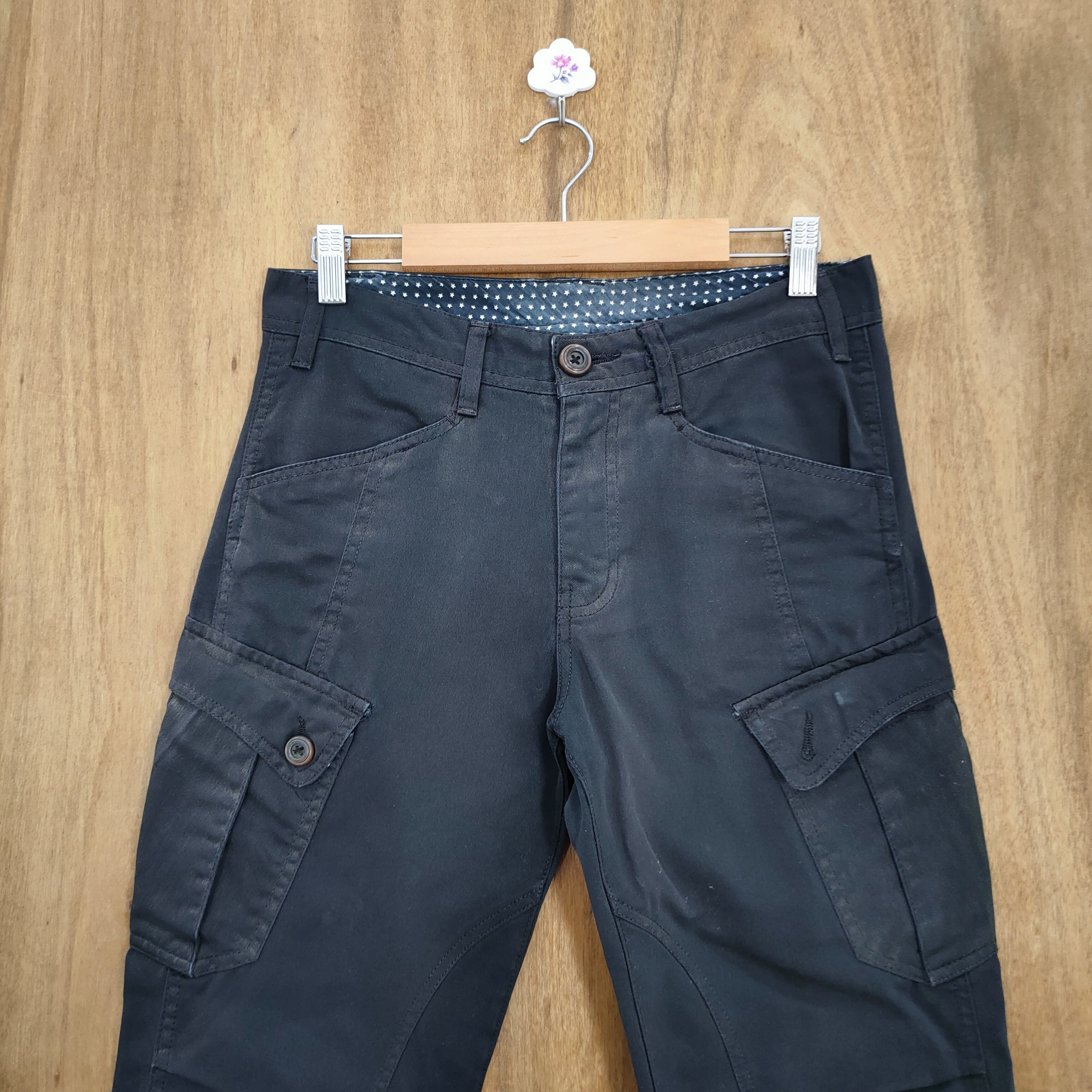 Japanese Brand VINTAGE JAPANESE DOUBLE KNEE STYLE CARGO PANTS Size US 30 / EU 46 - 3 Thumbnail