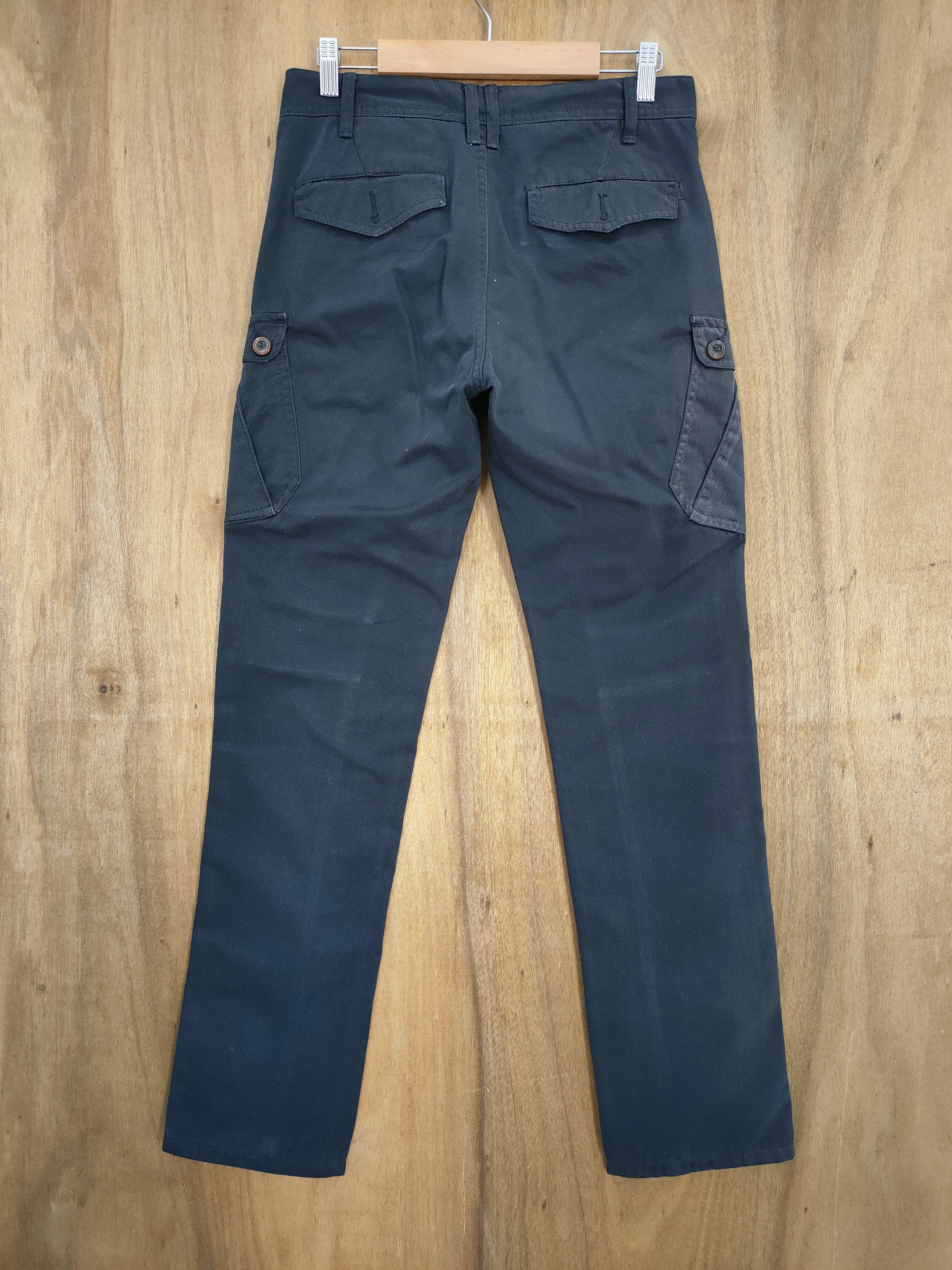 Japanese Brand VINTAGE JAPANESE DOUBLE KNEE STYLE CARGO PANTS Size US 30 / EU 46 - 2 Thumbnail