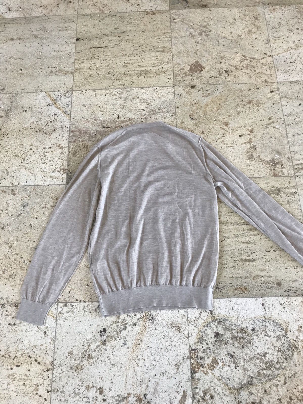 Dolce & Gabbana 100% Cashmere Beige Knit Size US XL / EU 56 / 4 - 10 Thumbnail