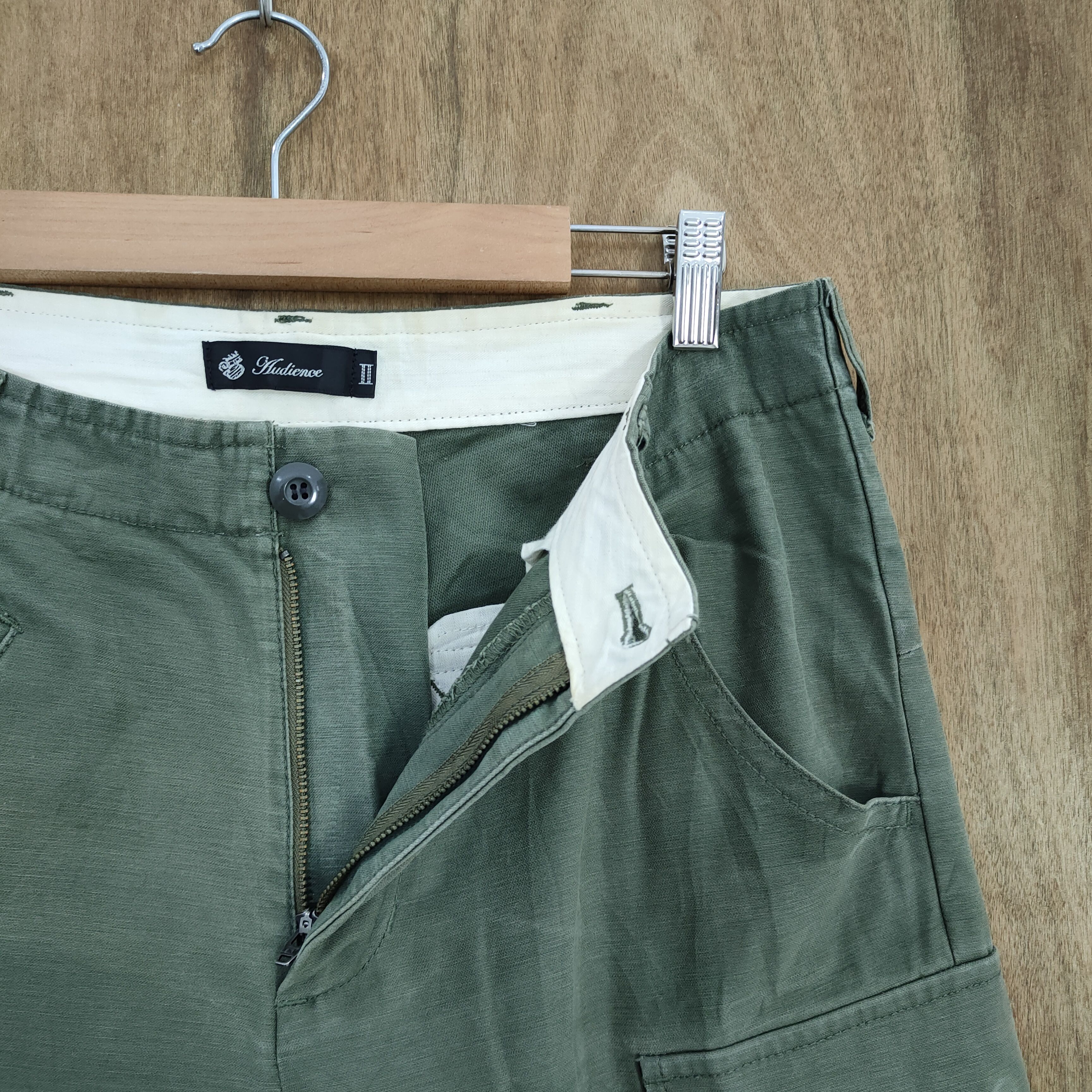 Japanese Brand AUDIENCE GREEN CARGO PANTS Size US 30 / EU 46 - 13 Thumbnail