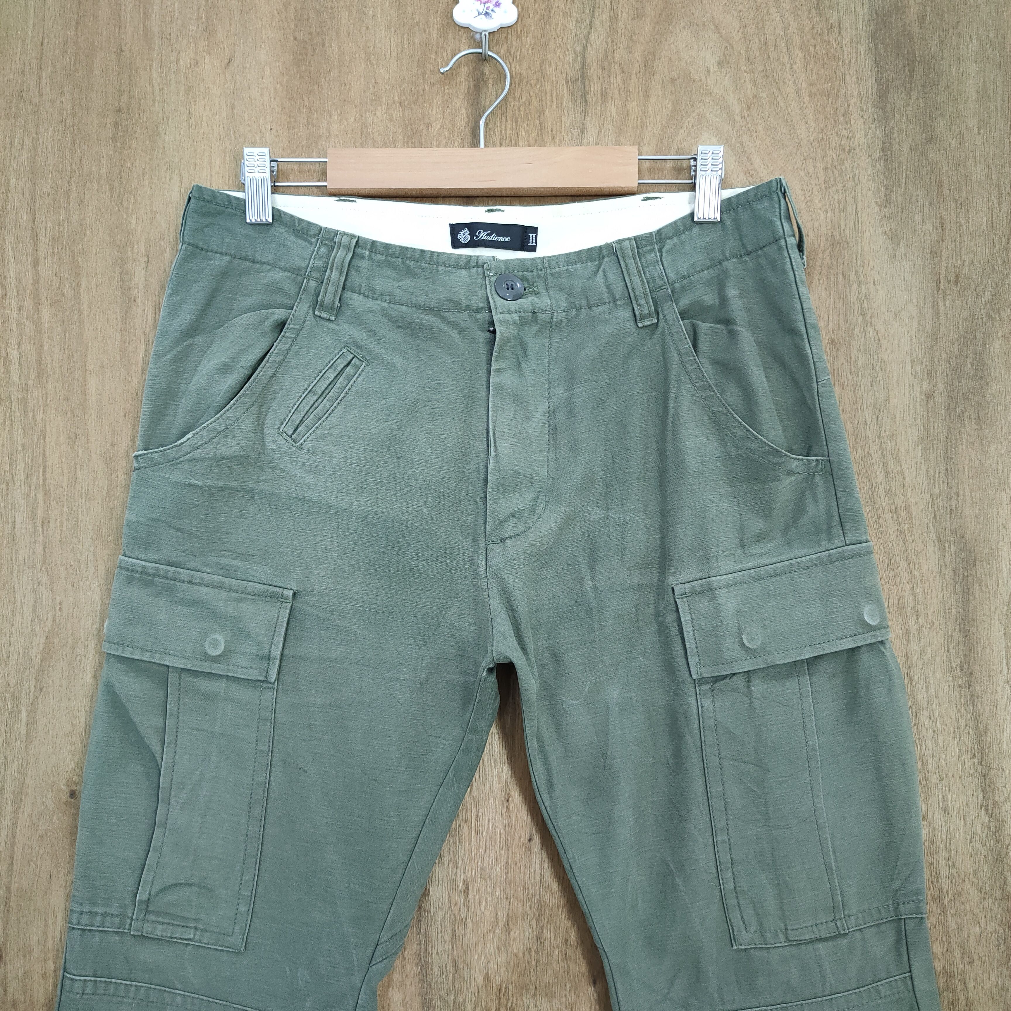 Japanese Brand AUDIENCE GREEN CARGO PANTS Size US 30 / EU 46 - 3 Thumbnail