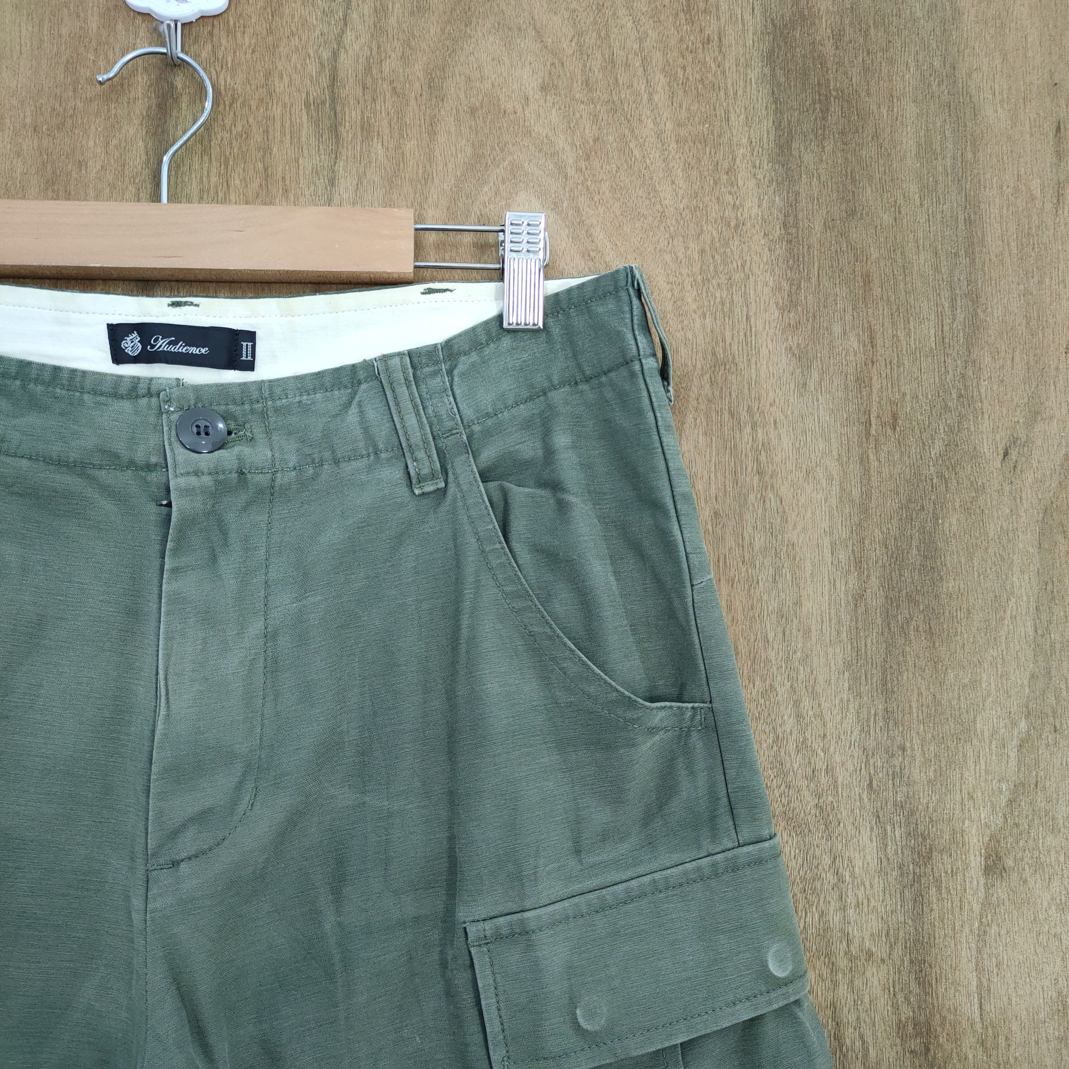 Japanese Brand AUDIENCE GREEN CARGO PANTS Size US 30 / EU 46 - 6 Thumbnail