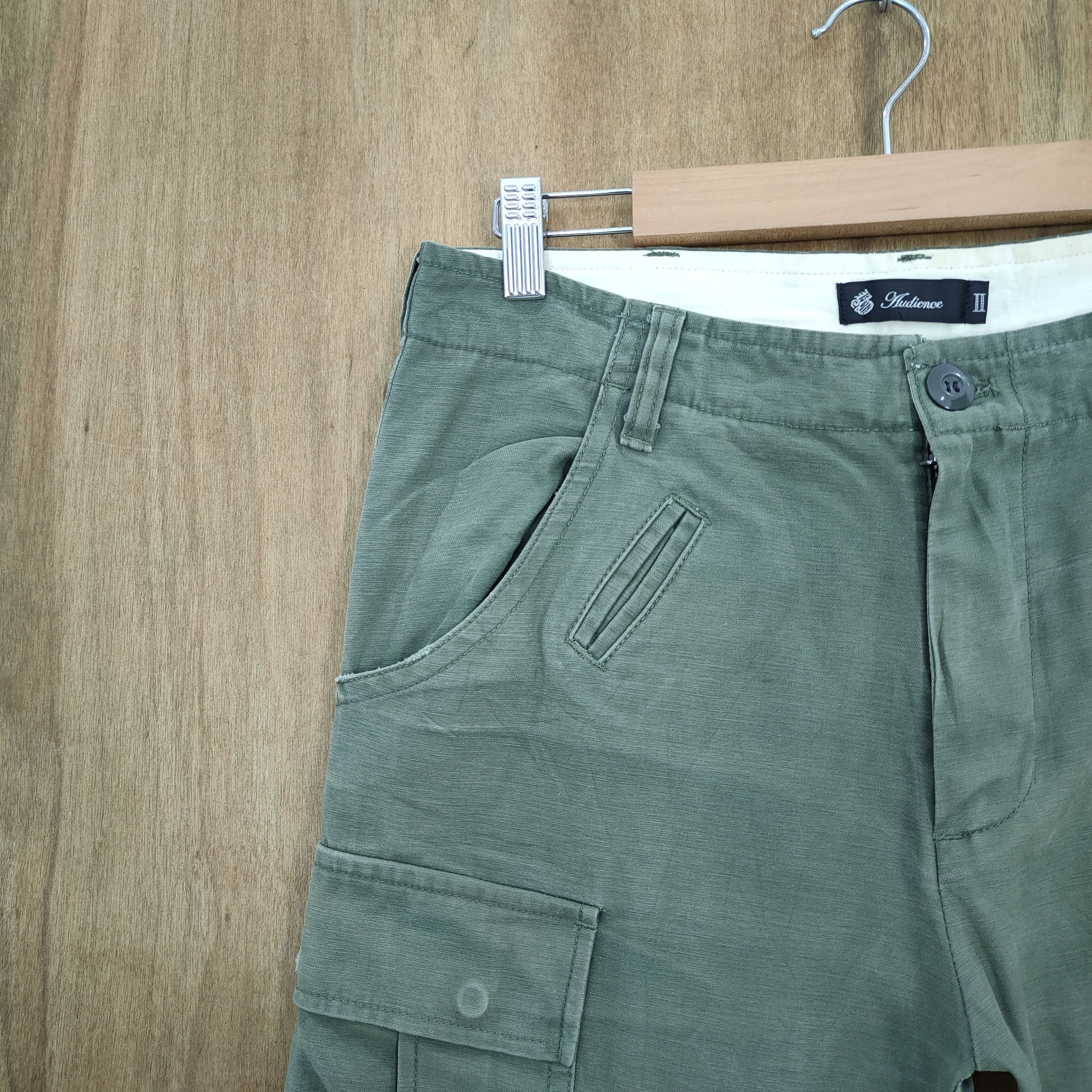 Japanese Brand AUDIENCE GREEN CARGO PANTS Size US 30 / EU 46 - 5 Thumbnail