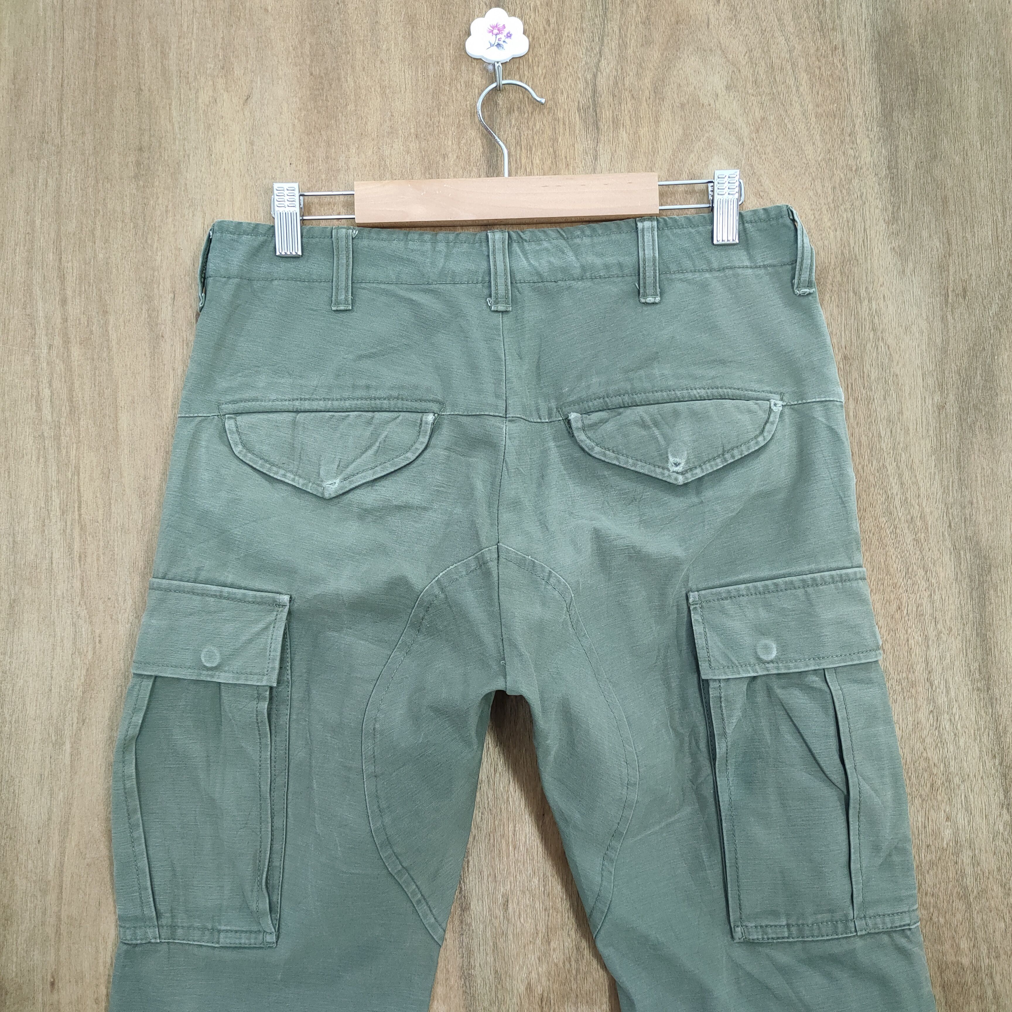 Japanese Brand AUDIENCE GREEN CARGO PANTS Size US 30 / EU 46 - 9 Thumbnail