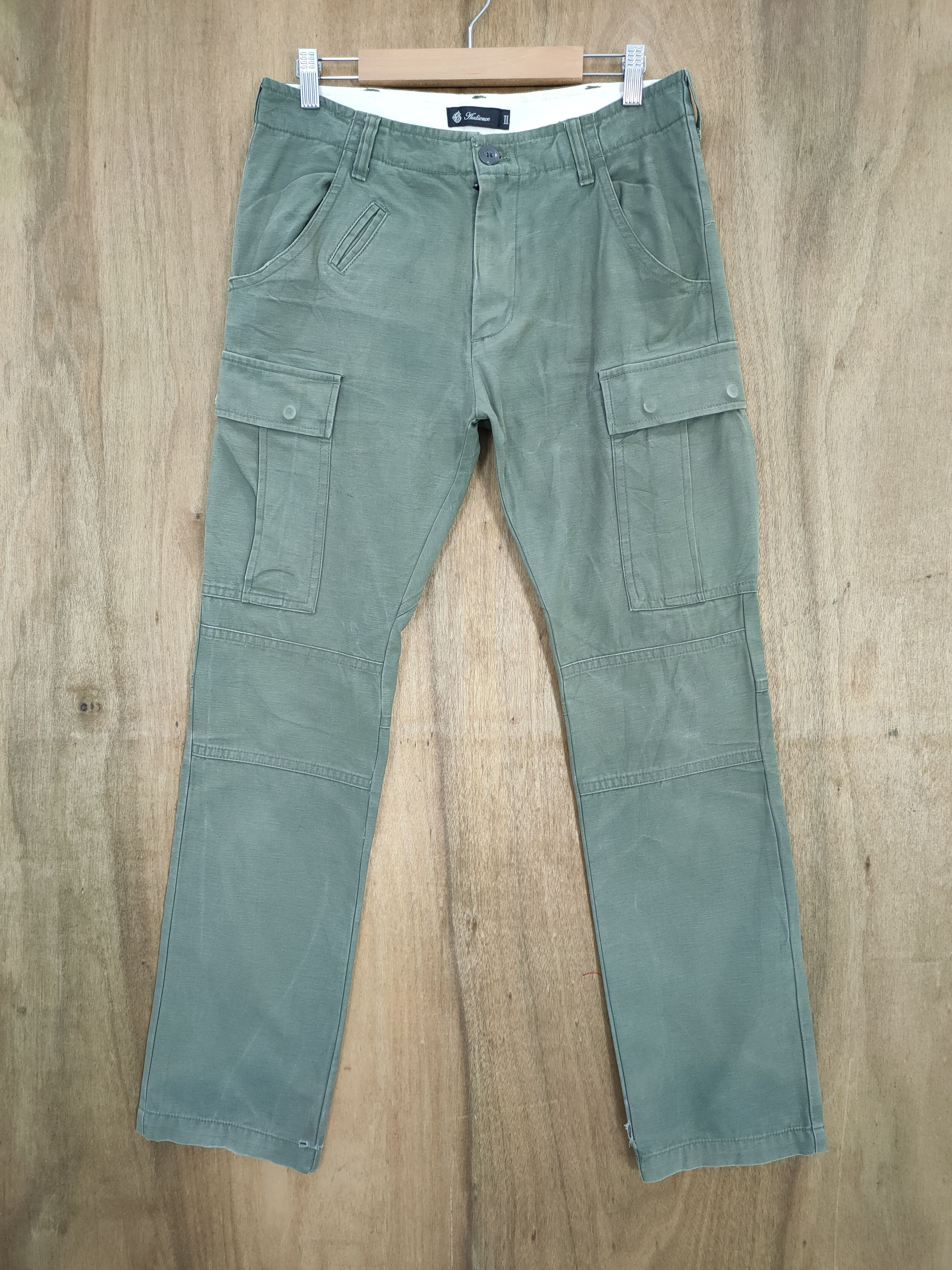 Japanese Brand AUDIENCE GREEN CARGO PANTS Size US 30 / EU 46 - 1 Thumbnail