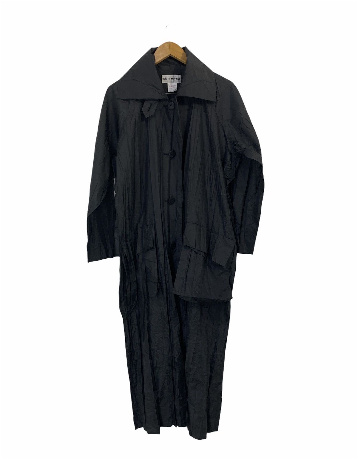Issey Miyake Rare Issey Miyake Wrinkle Pleated Long Jacket Design Rare Size US M / EU 48-50 / 2 - 1 Thumbnail