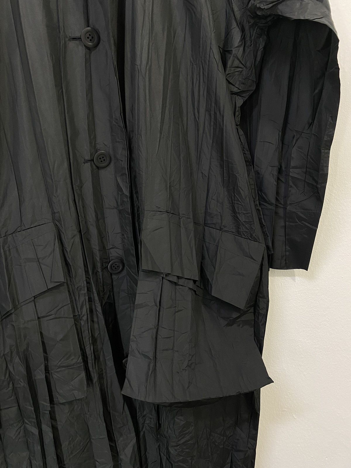 Issey Miyake Rare Issey Miyake Wrinkle Pleated Long Jacket Design Rare Size US M / EU 48-50 / 2 - 6 Thumbnail