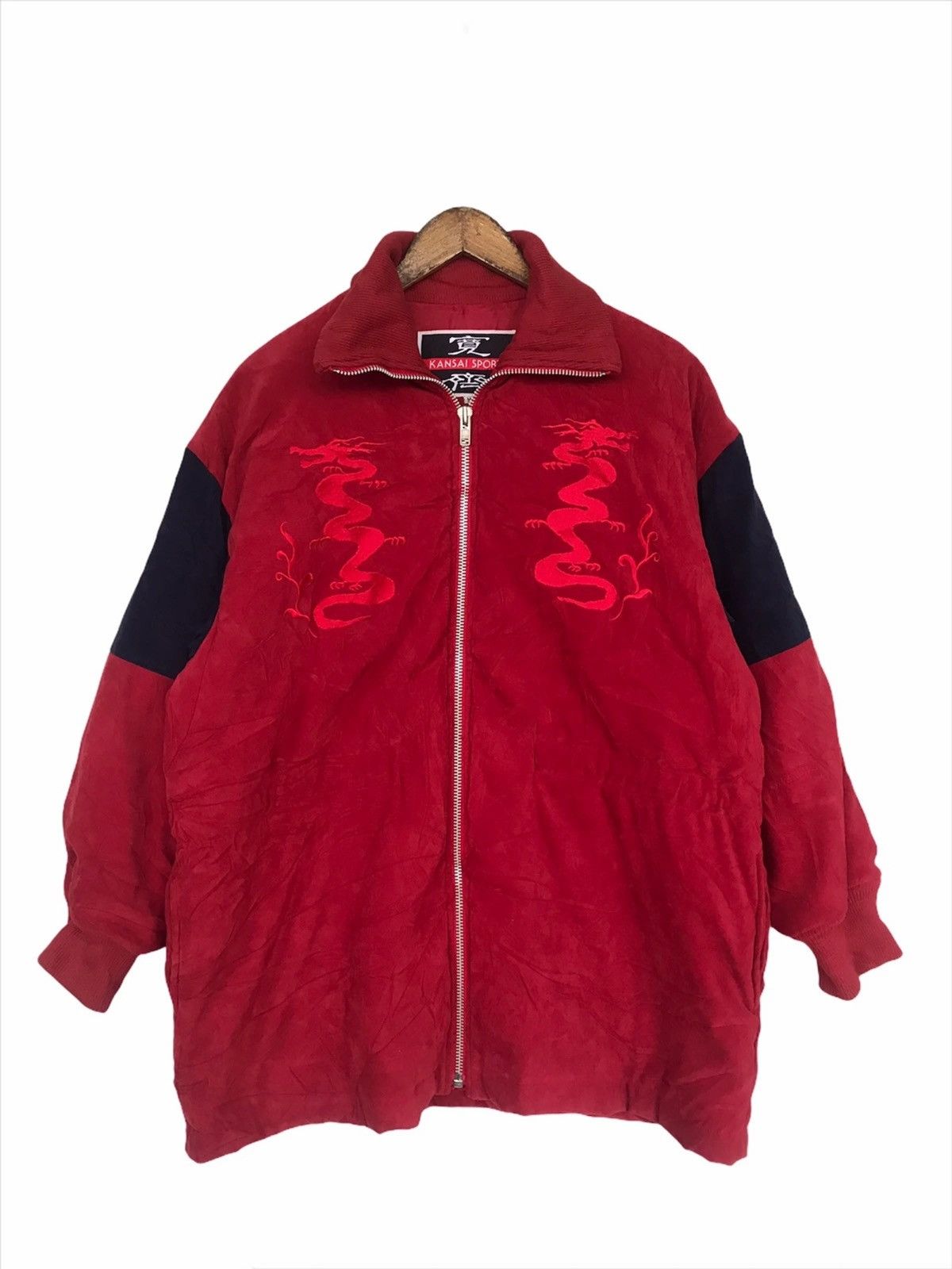 Yohji Yamamoto 🔥Vintage Kansai Sport Embroidery Dragon Oversized Jacket Size US M / EU 48-50 / 2 - 1 Thumbnail