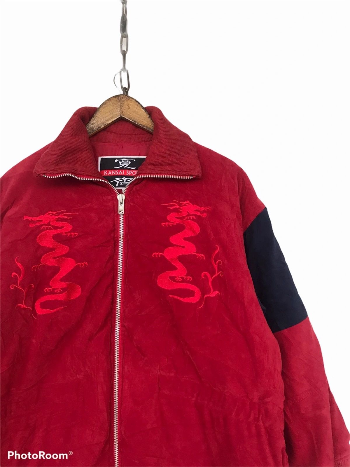 Yohji Yamamoto 🔥Vintage Kansai Sport Embroidery Dragon Oversized Jacket Size US M / EU 48-50 / 2 - 7 Thumbnail