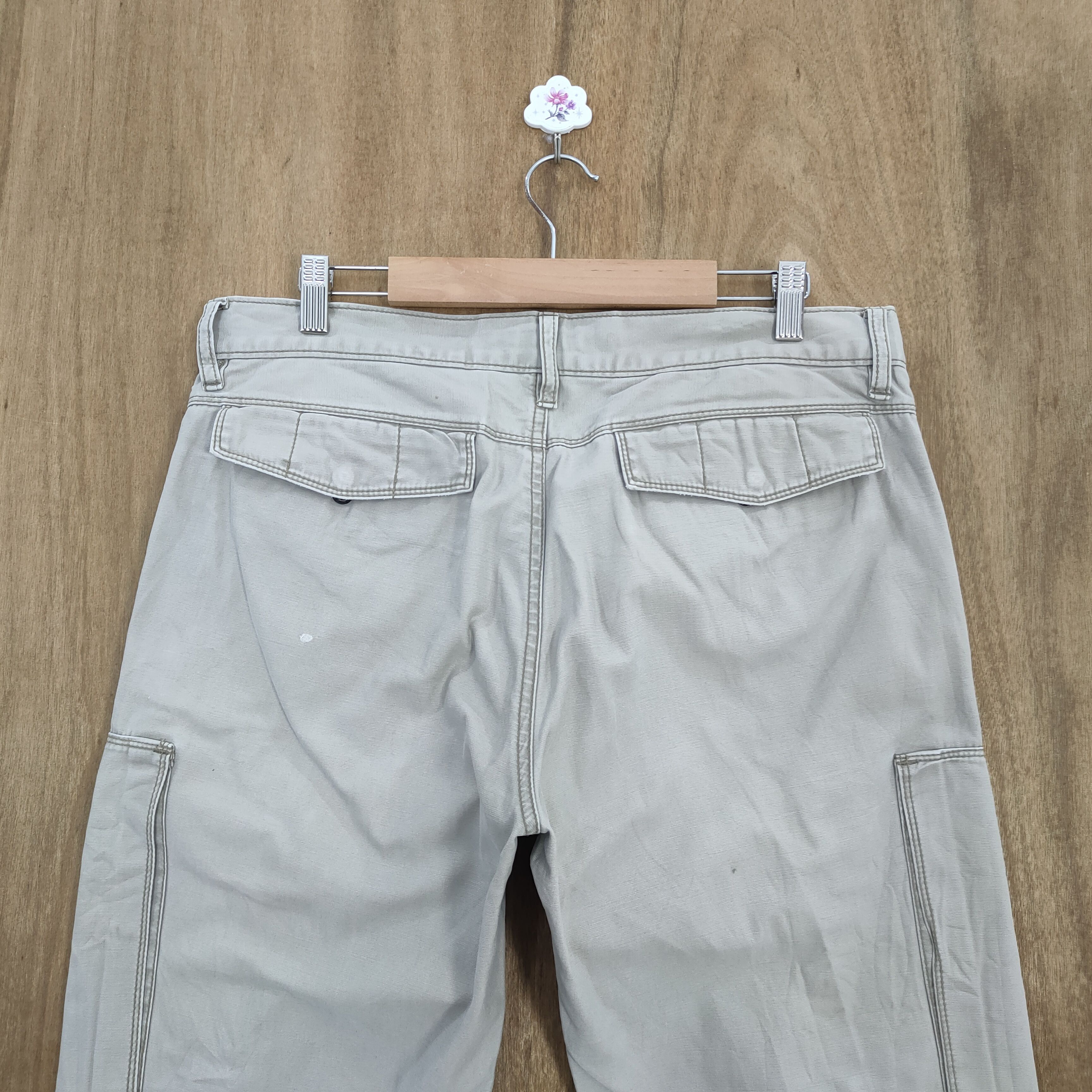 Japanese Brand VINTAGE JAPANESE DOUBLE KNEE CARGO PANTS TROUSERS Size US 33 - 8 Thumbnail