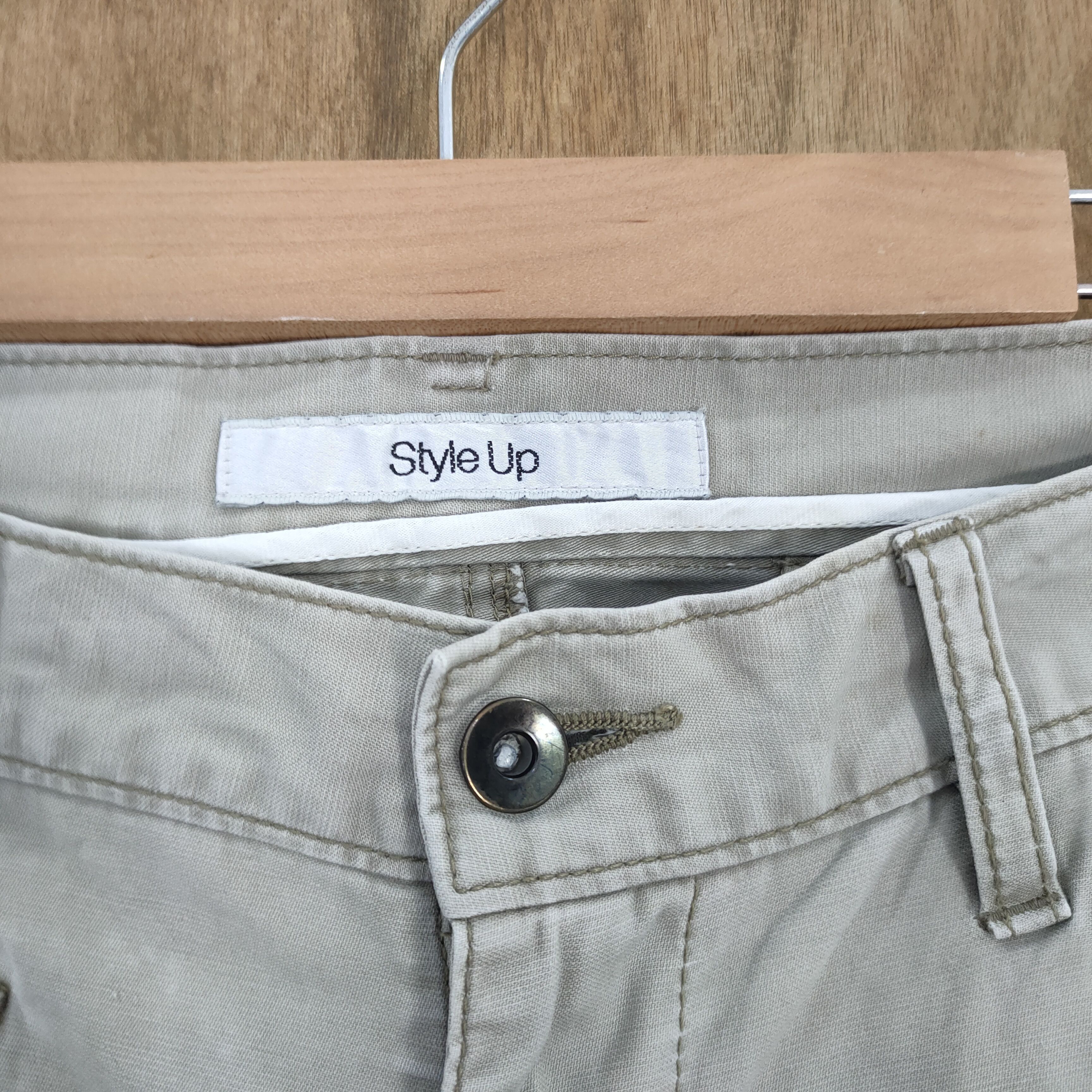 Japanese Brand VINTAGE JAPANESE DOUBLE KNEE CARGO PANTS TROUSERS Size US 33 - 6 Thumbnail