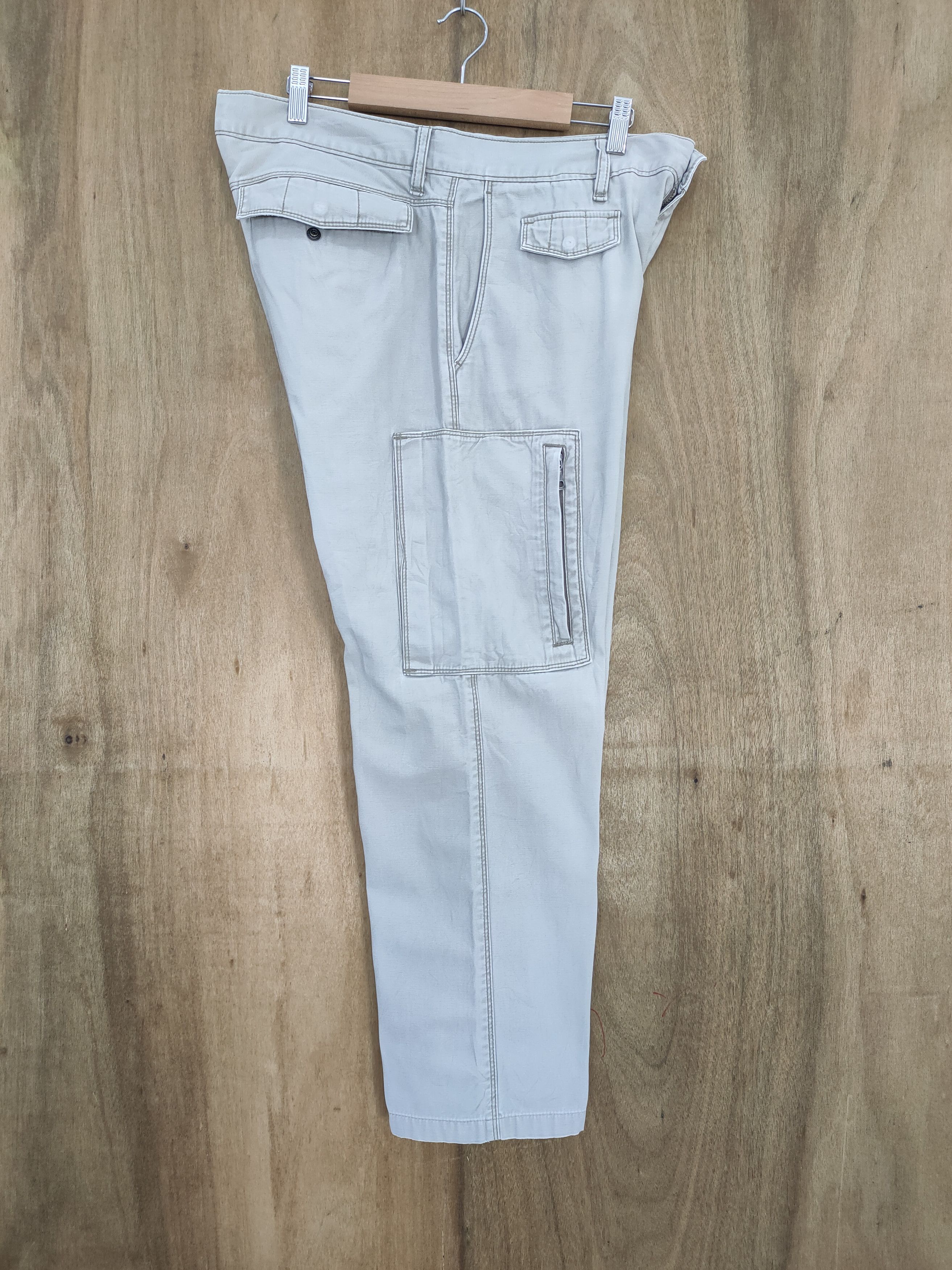 Japanese Brand VINTAGE JAPANESE DOUBLE KNEE CARGO PANTS TROUSERS Size US 33 - 11 Thumbnail