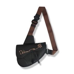 Dior Men Ebony Grained Calfskin Saddle Bag ○ Labellov ○ Buy and Sell  Authentic Luxury