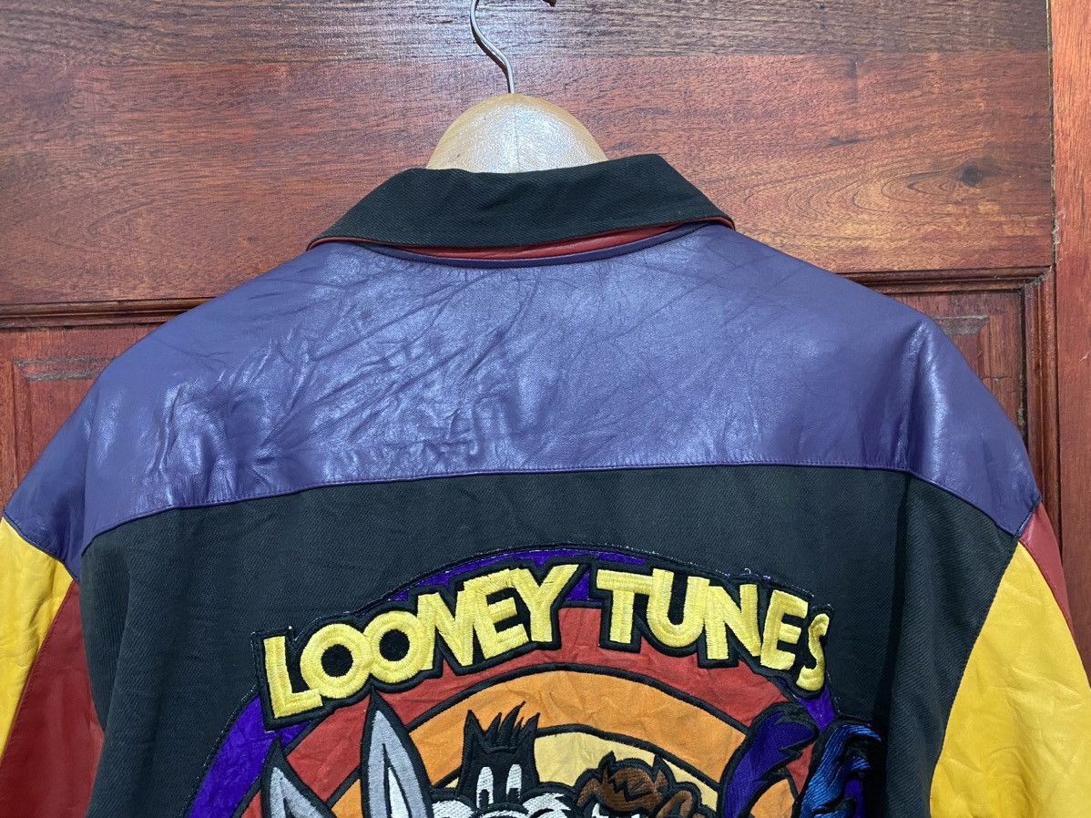 Jeff Hamilton × Vintage × Warner Bros 1994 Jeff Hamilton Warner Bros Looney Tunes Leather Jacket Size US L / EU 52-54 / 3 - 5 Thumbnail