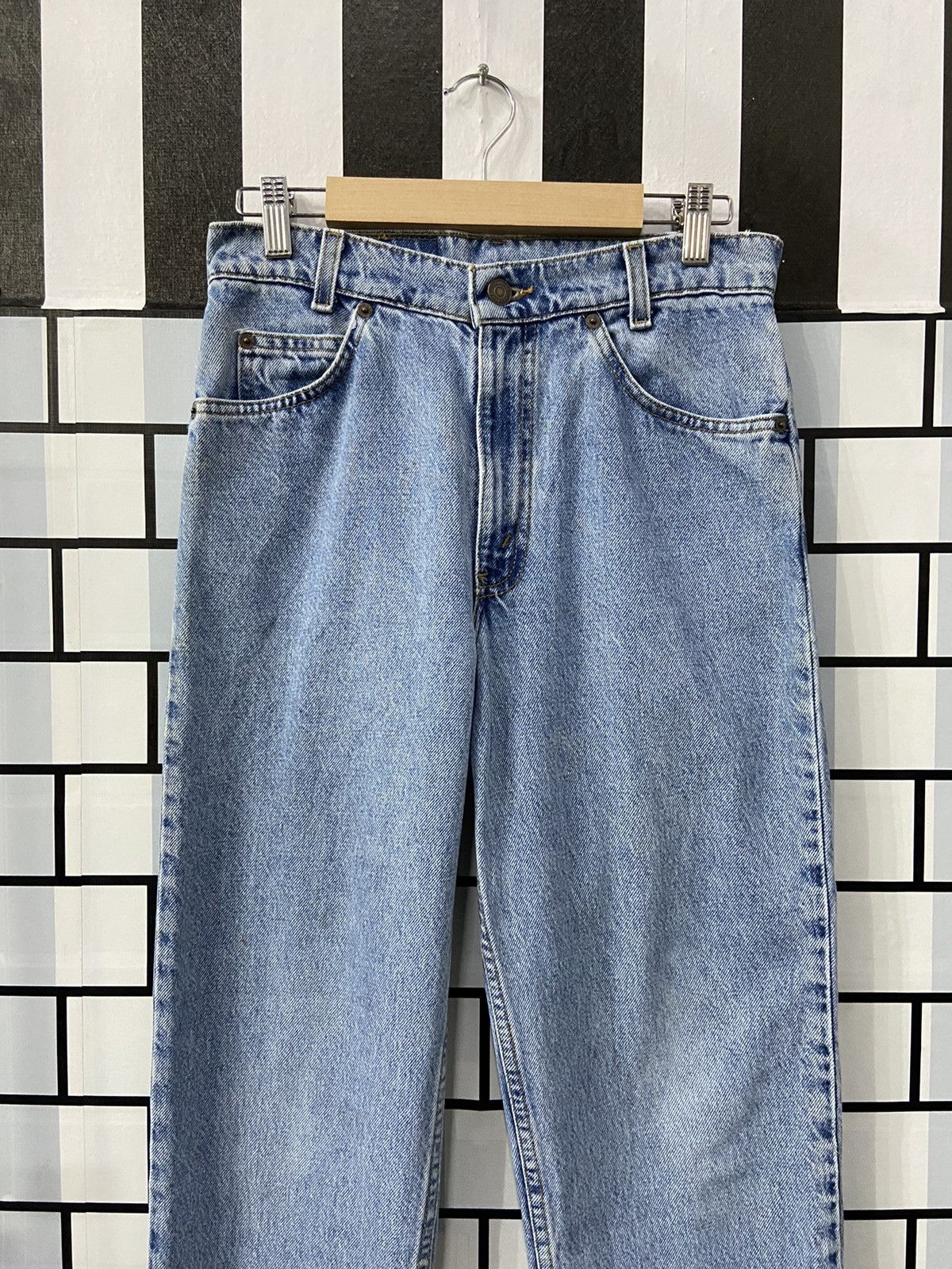 Levi's × Vintage Vintage Levi’s 550 Relaxed Fit Light Blue Wash Denim Pants Size US 29 - 3 Thumbnail