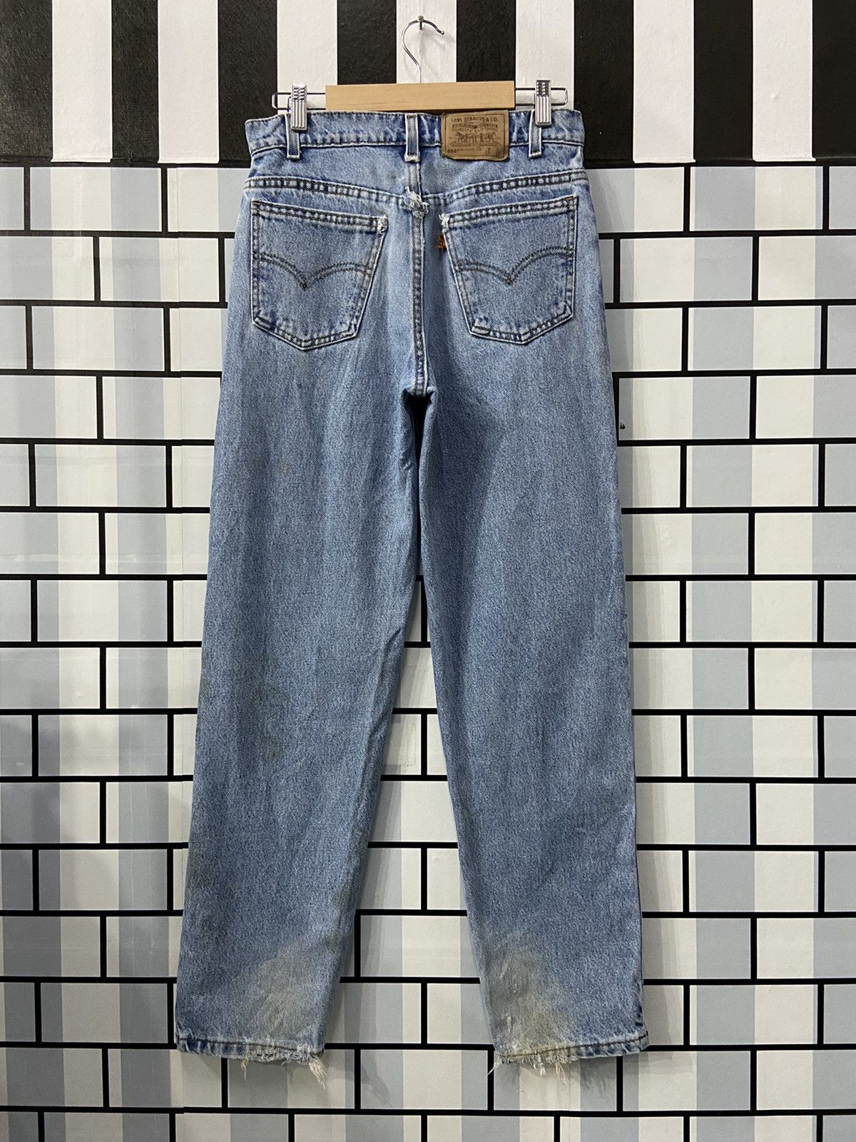Levi's × Vintage Vintage Levi’s 550 Relaxed Fit Light Blue Wash Denim Pants Size US 29 - 2 Thumbnail
