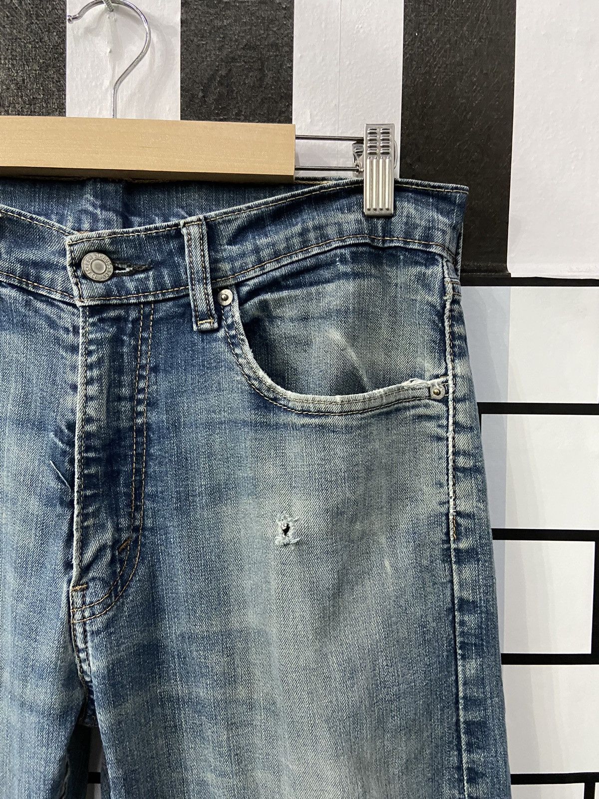 Levi's × Vintage Vintage Levi’s 505 Distressed Denim Pants 32X32 Size US 32 / EU 48 - 10 Thumbnail