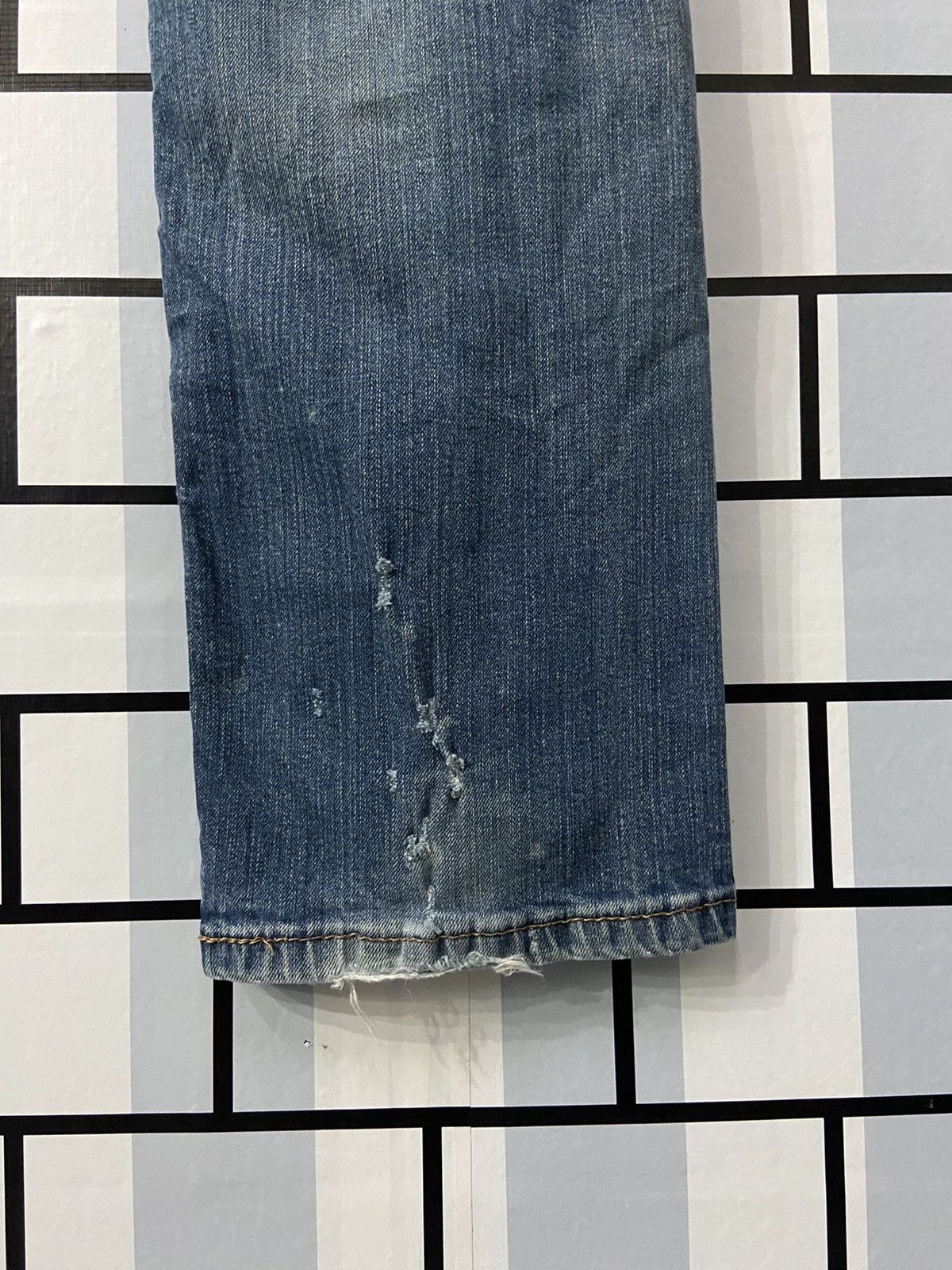 Levi's × Vintage Vintage Levi’s 505 Distressed Denim Pants 32X32 Size US 32 / EU 48 - 15 Thumbnail