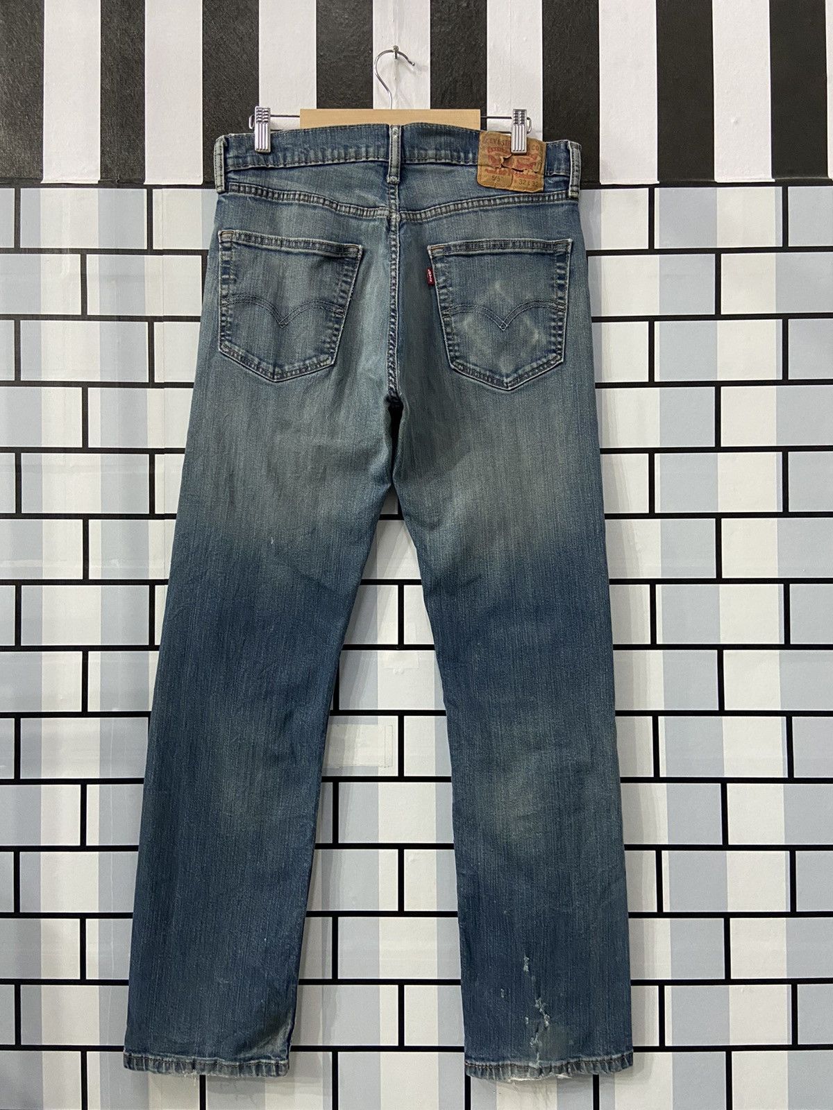 Levi's × Vintage Vintage Levi’s 505 Distressed Denim Pants 32X32 Size US 32 / EU 48 - 2 Thumbnail