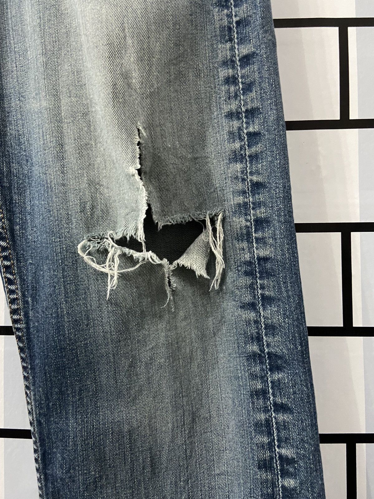 Levi's × Vintage Vintage Levi’s 505 Distressed Denim Pants 32X32 Size US 32 / EU 48 - 8 Thumbnail