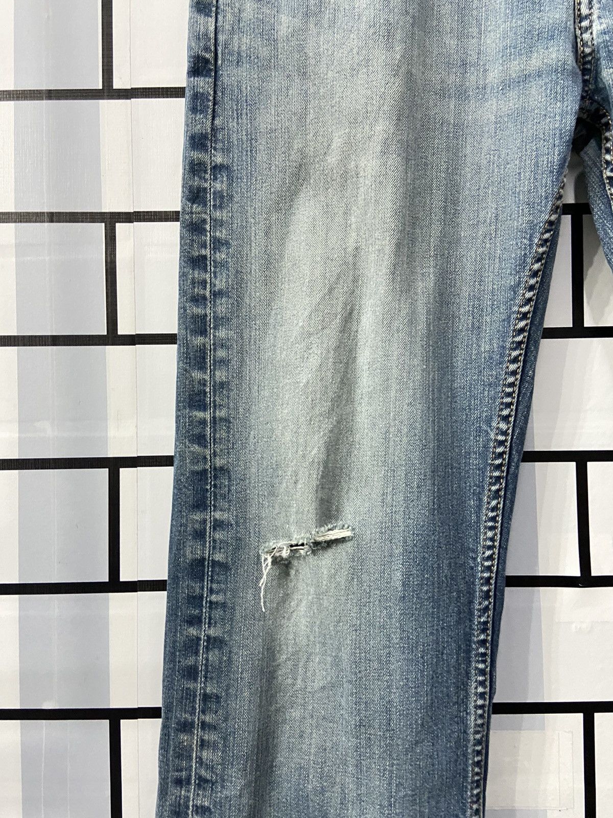 Levi's × Vintage Vintage Levi’s 505 Distressed Denim Pants 32X32 Size US 32 / EU 48 - 9 Thumbnail
