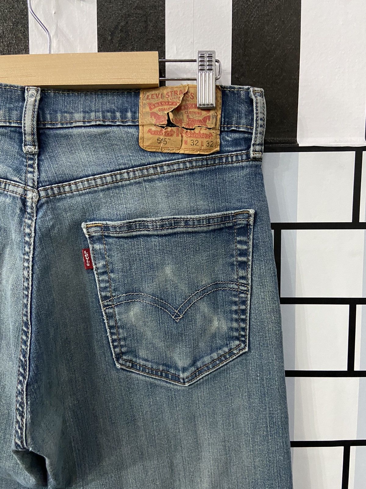 Levi's × Vintage Vintage Levi’s 505 Distressed Denim Pants 32X32 Size US 32 / EU 48 - 20 Thumbnail
