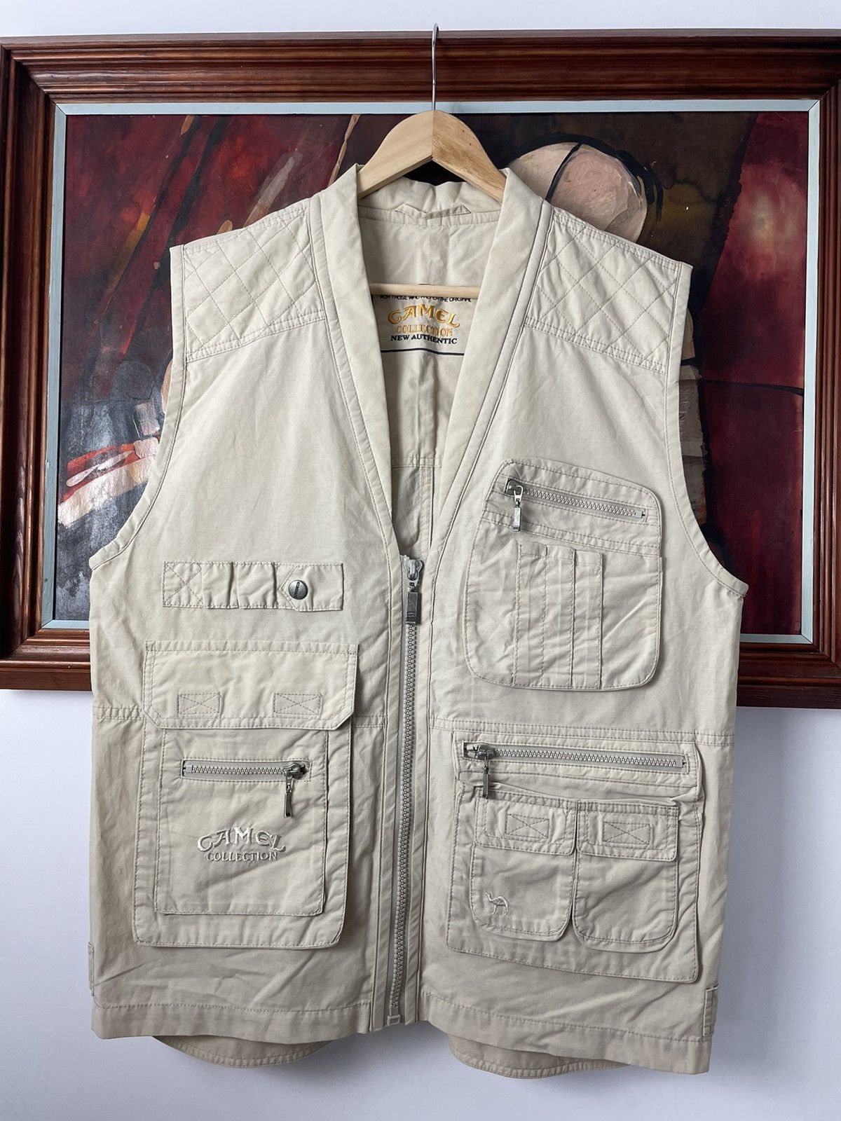 Camel Joe's Fish And Game Club Fishing Vest Men's Size Medium