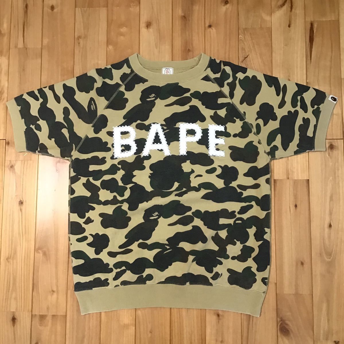 Bape × Swarovski Swarovski BAPE logo 1st camo yellow sweat shirt Size US M / EU 48-50 / 2 - 1 Thumbnail