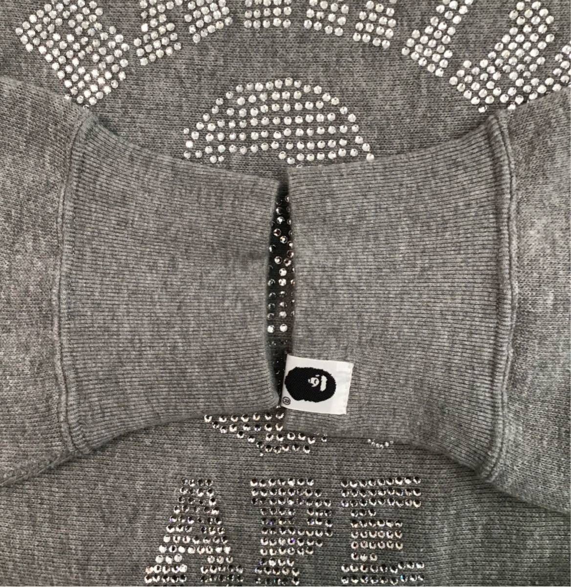 Bape × Swarovski ✨Swarovski✨ BAPE College Logo Sweat shirt a bathing ape Size US L / EU 52-54 / 3 - 5 Thumbnail