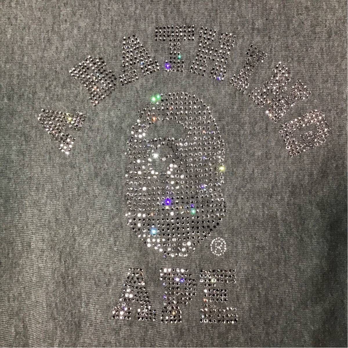 Bape × Swarovski ✨Swarovski✨ BAPE College Logo Sweat shirt a bathing ape Size US L / EU 52-54 / 3 - 3 Thumbnail