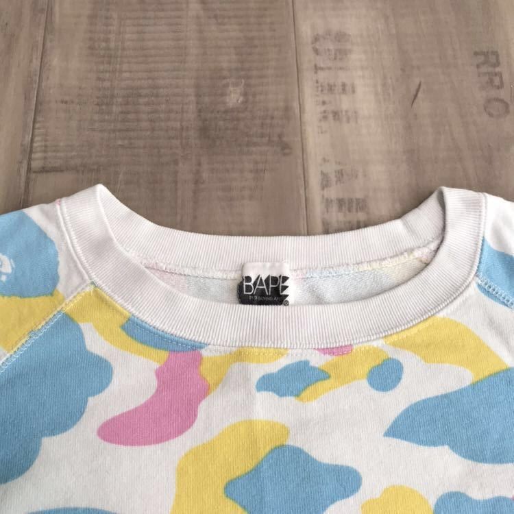 Bape BAPE cotton candy camo sweat shirt new multi camo Size US M / EU 48-50 / 2 - 2 Thumbnail