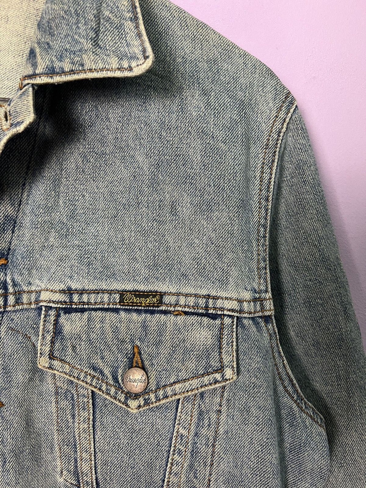 Wrangler 🔥Vintage 70s Wrangler Trucker Denim Size US S / EU 44-46 / 1 - 9 Thumbnail