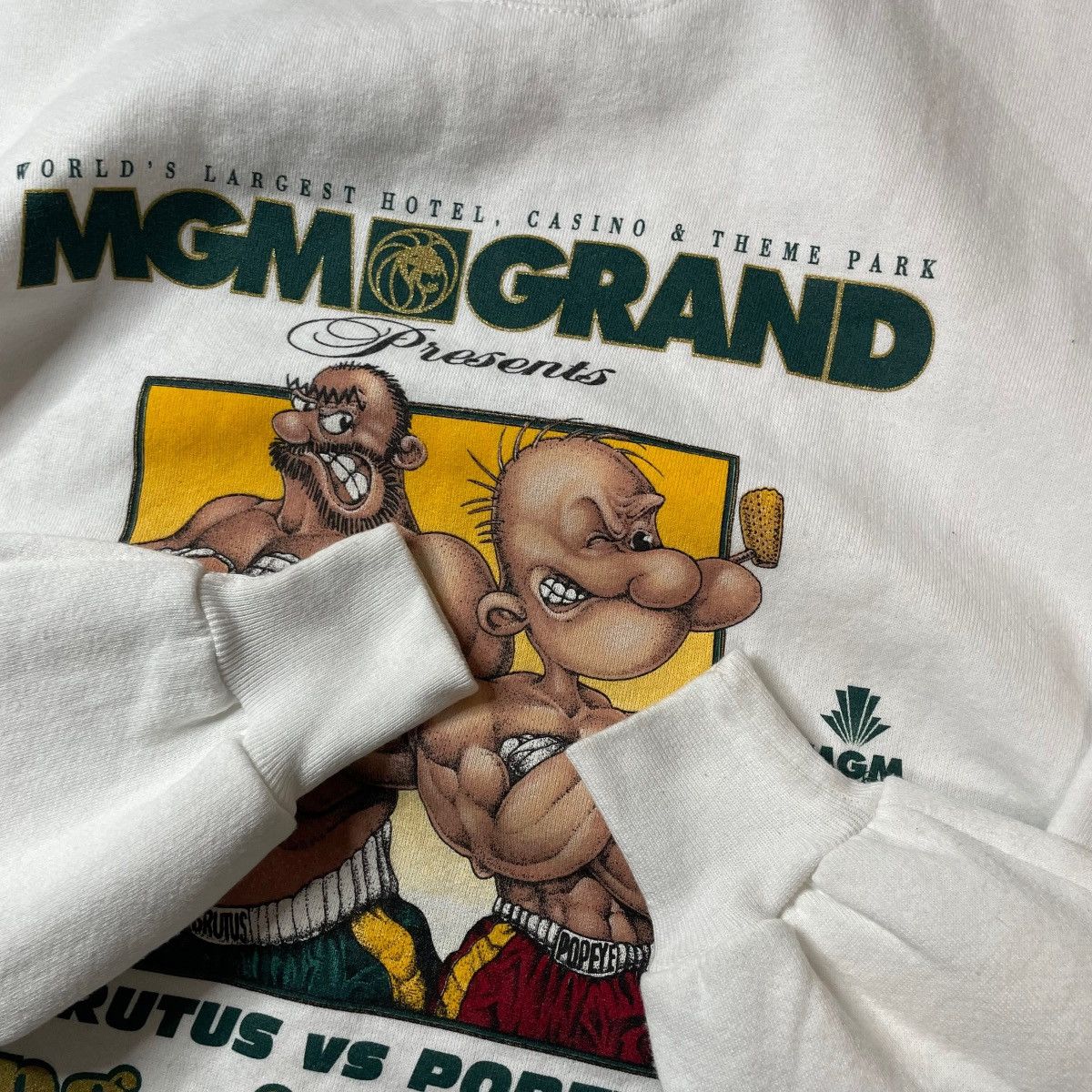Disney Vintage Popeye MGM Grand Boxing Parody Cartoon Sweatshirt Size US XL / EU 56 / 4 - 6 Thumbnail