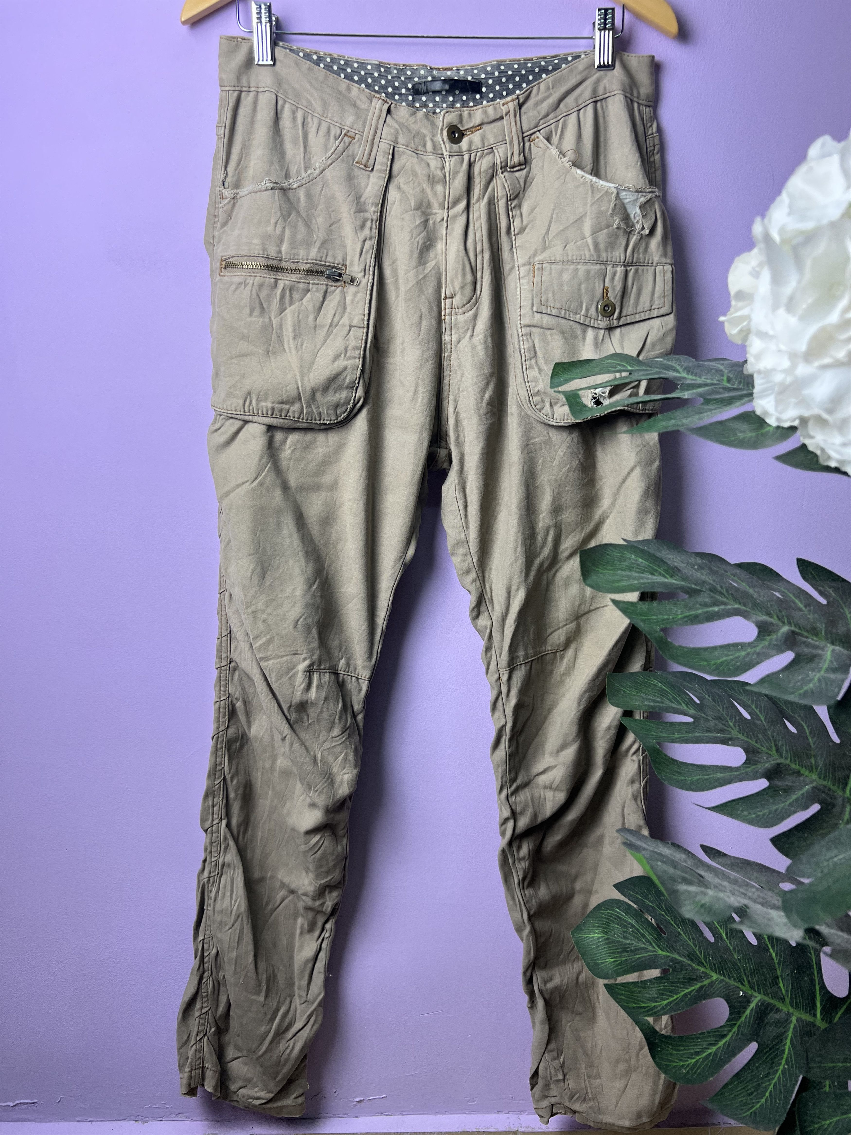 Japanese Brand 🔥Distressed Apache Vintage Tactical Cargo Pants Size US 32 / EU 48 - 2 Thumbnail