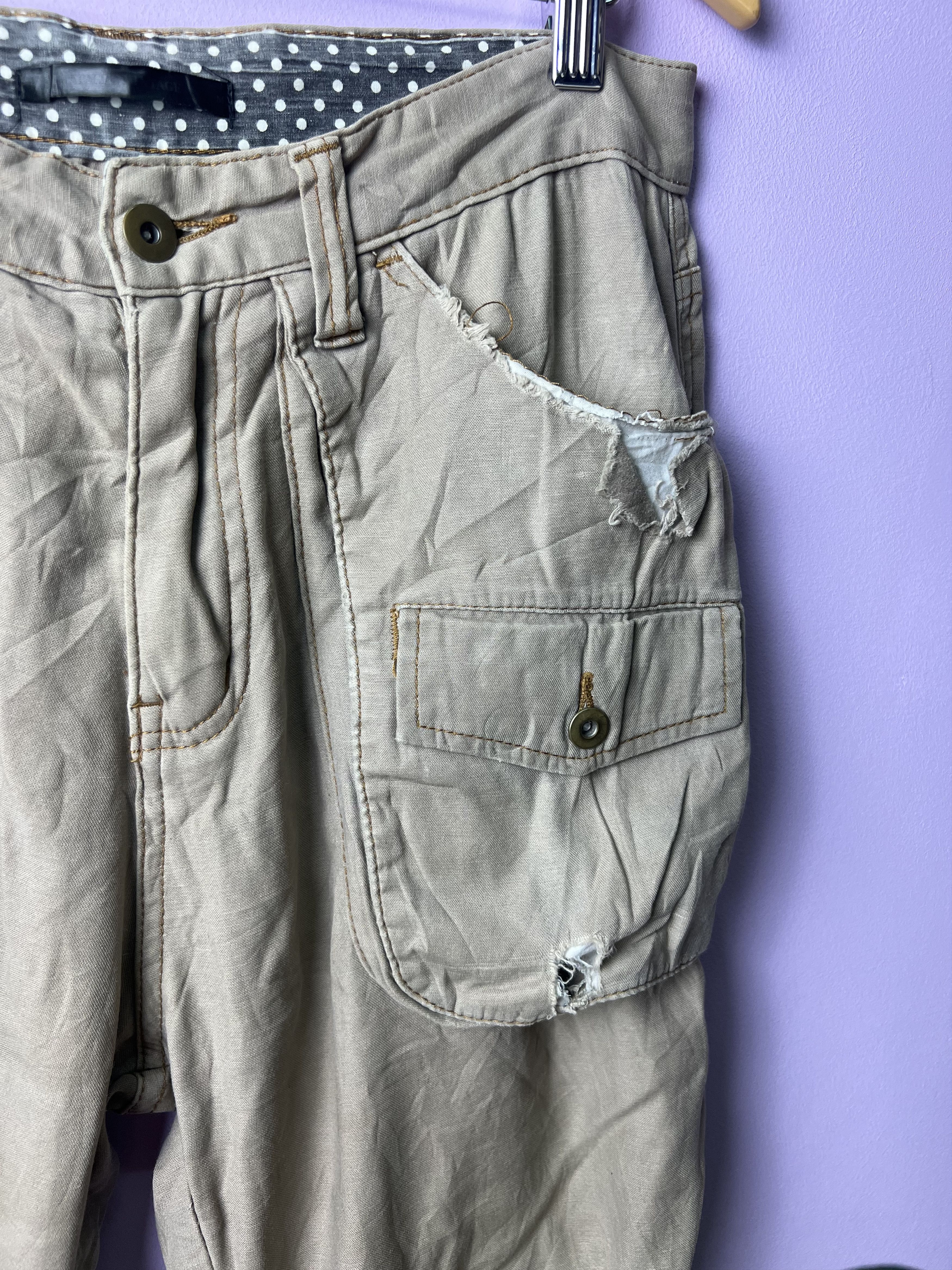 Japanese Brand 🔥Distressed Apache Vintage Tactical Cargo Pants Size US 32 / EU 48 - 6 Thumbnail