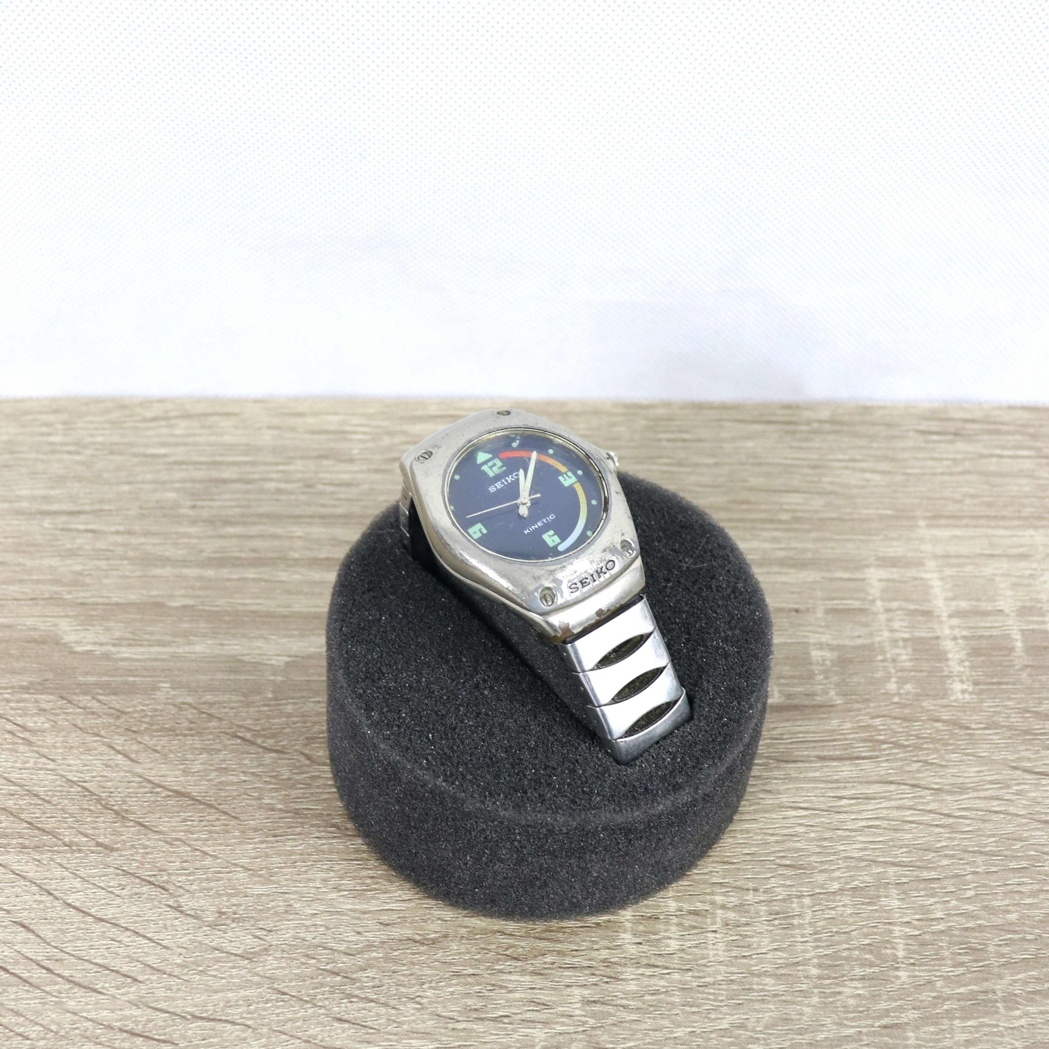 image of Seiko Vintage Japanese Watches in Silver Black, Men's