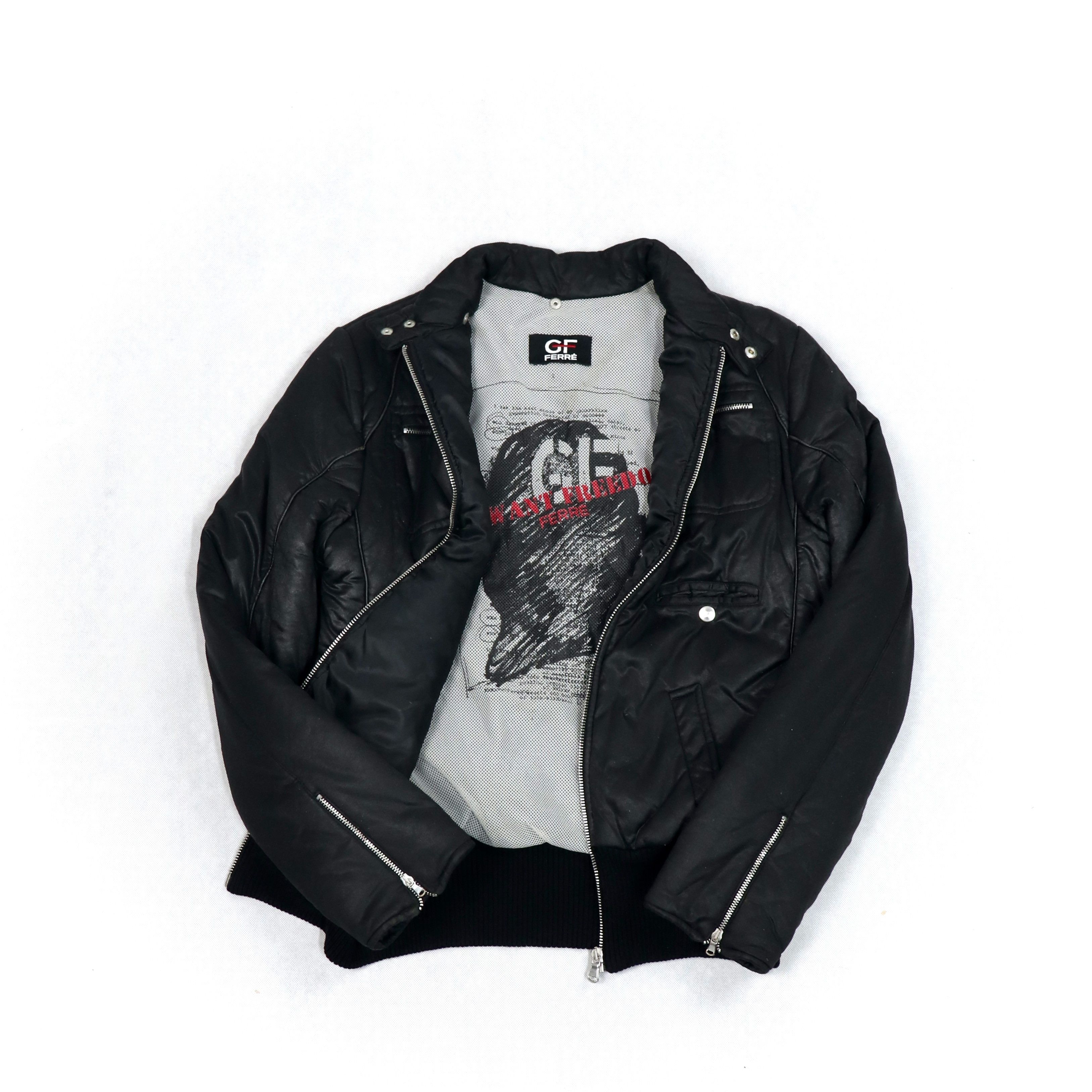 Gianfranco Ferre "We want freedom" panther bomber Size US M / EU 48-50 / 2 - 1 Thumbnail