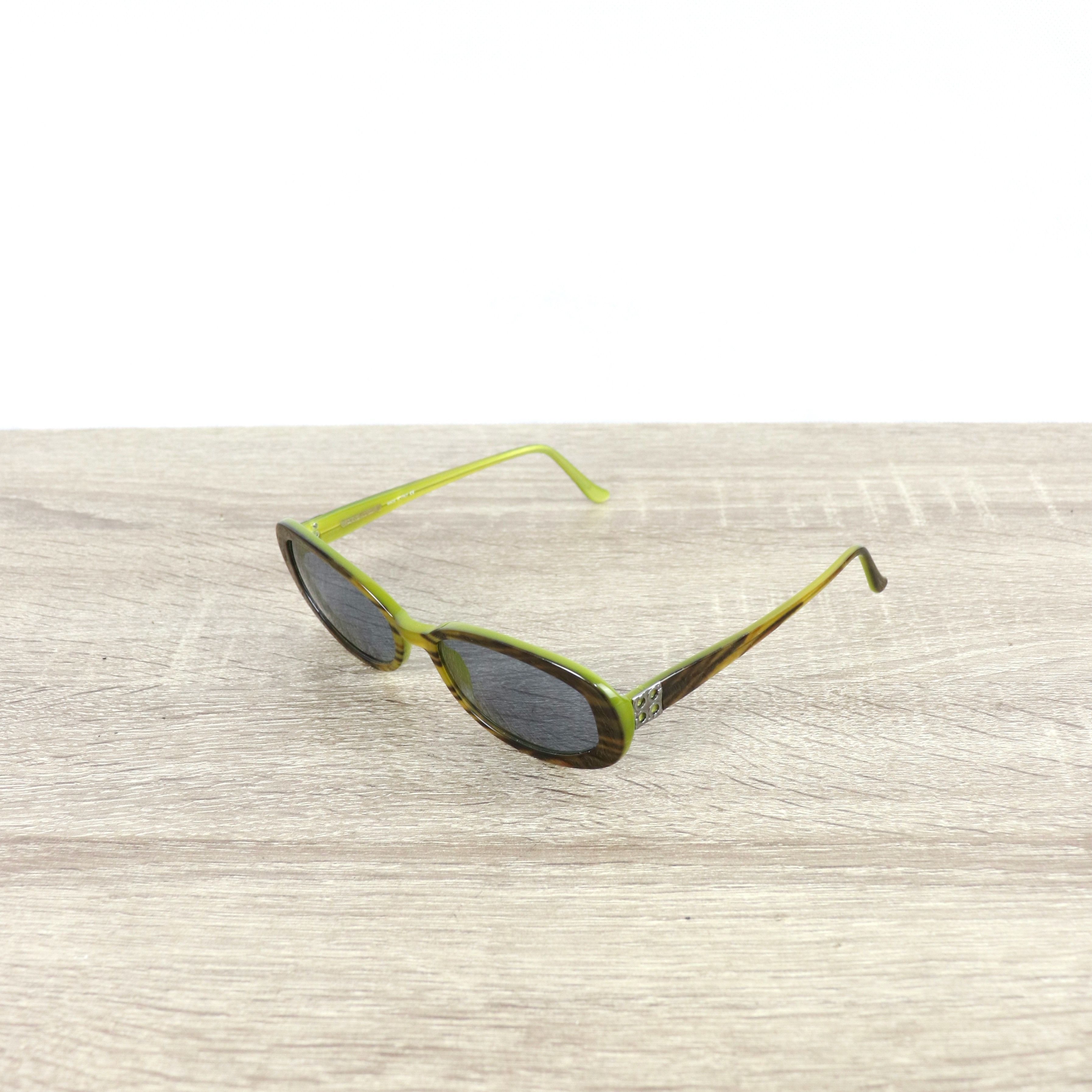 Salvatore Ferragamo Ferragamo oval Kurt Cobain style sunglasses Size ONE SIZE - 2 Thumbnail